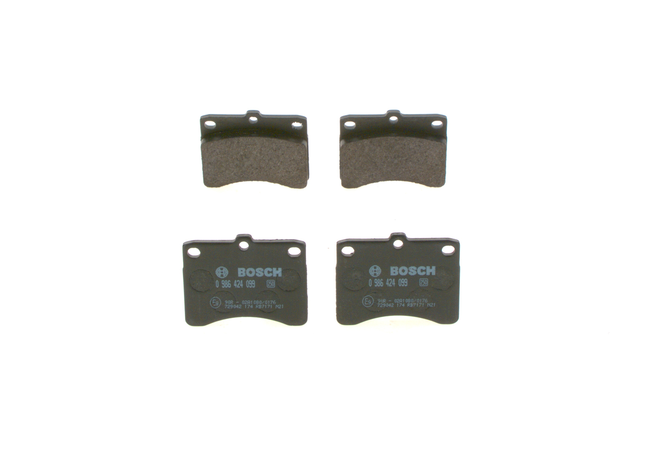 BOSCH 0 986 424 099 Brake pad set Low-Metallic