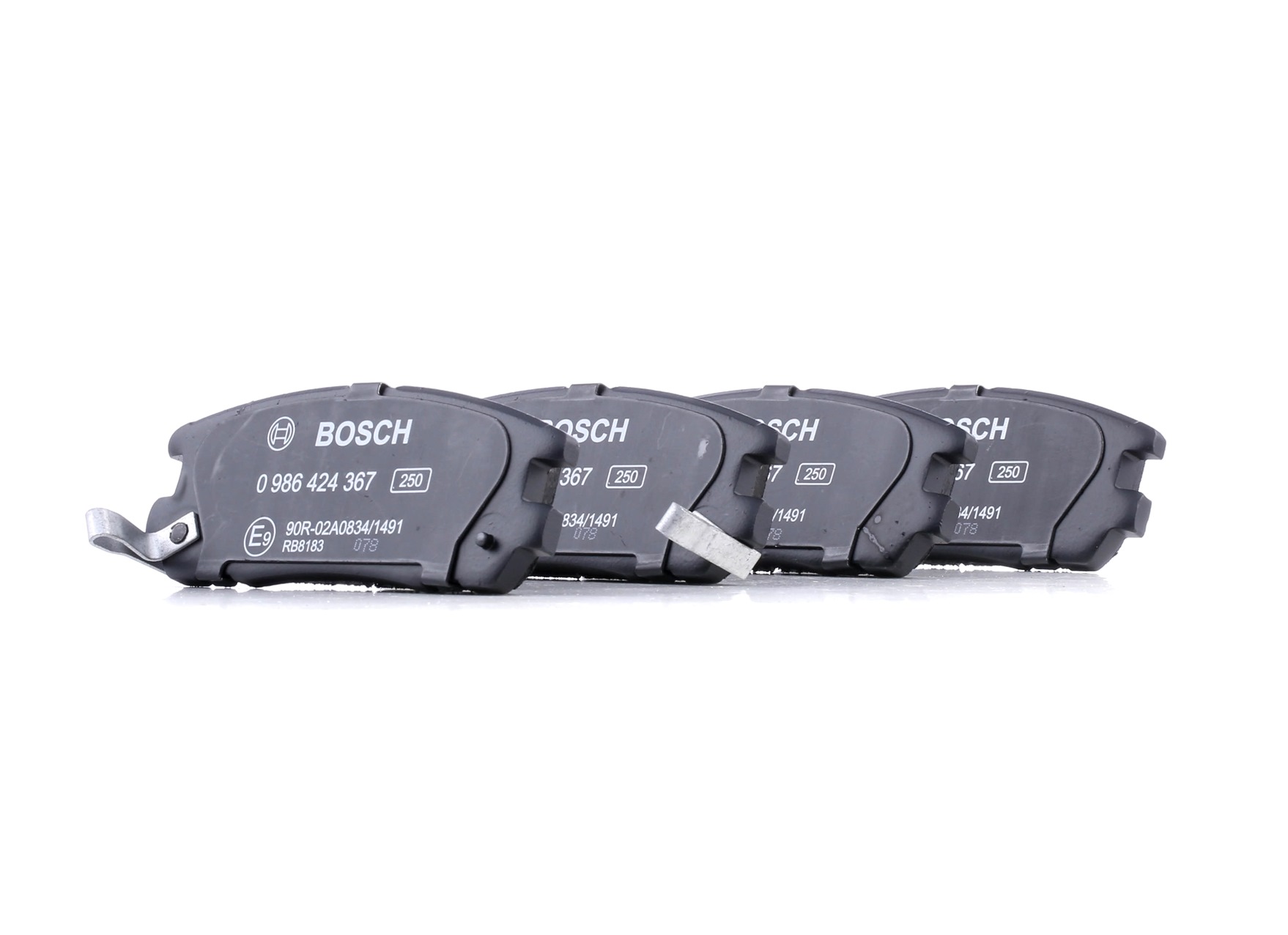 BP178 BOSCH Low-Metallic, with acoustic wear warning, with anti-squeak plate Height: 42,2mm, Width: 109,6mm, Thickness: 15,8mm Brake pads 0 986 424 367 buy