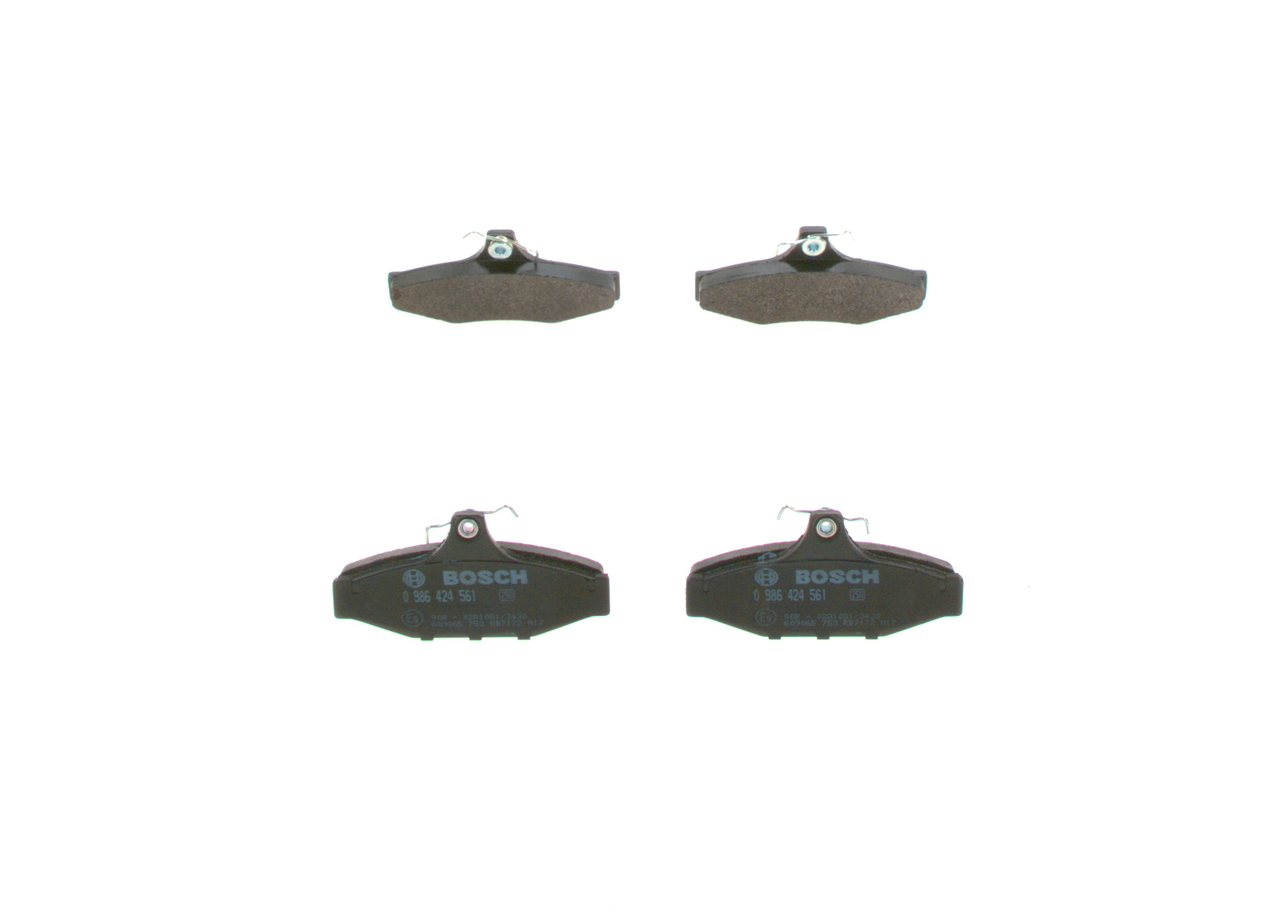 FERODO FDB4464 - Kit Pastiglie Freno Posteriori Con Segnalatore Usura Per FIAT Panda (312/319) - Sostituzione 77366388, 77366453