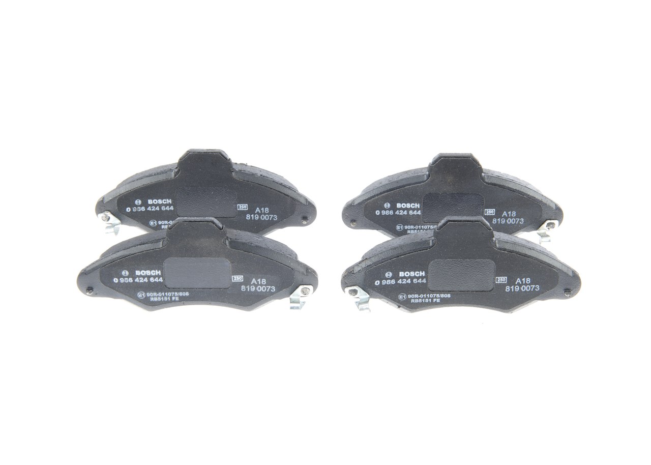 BOSCH 0 986 424 644 Brake pads FORD ORION 1983 in original quality