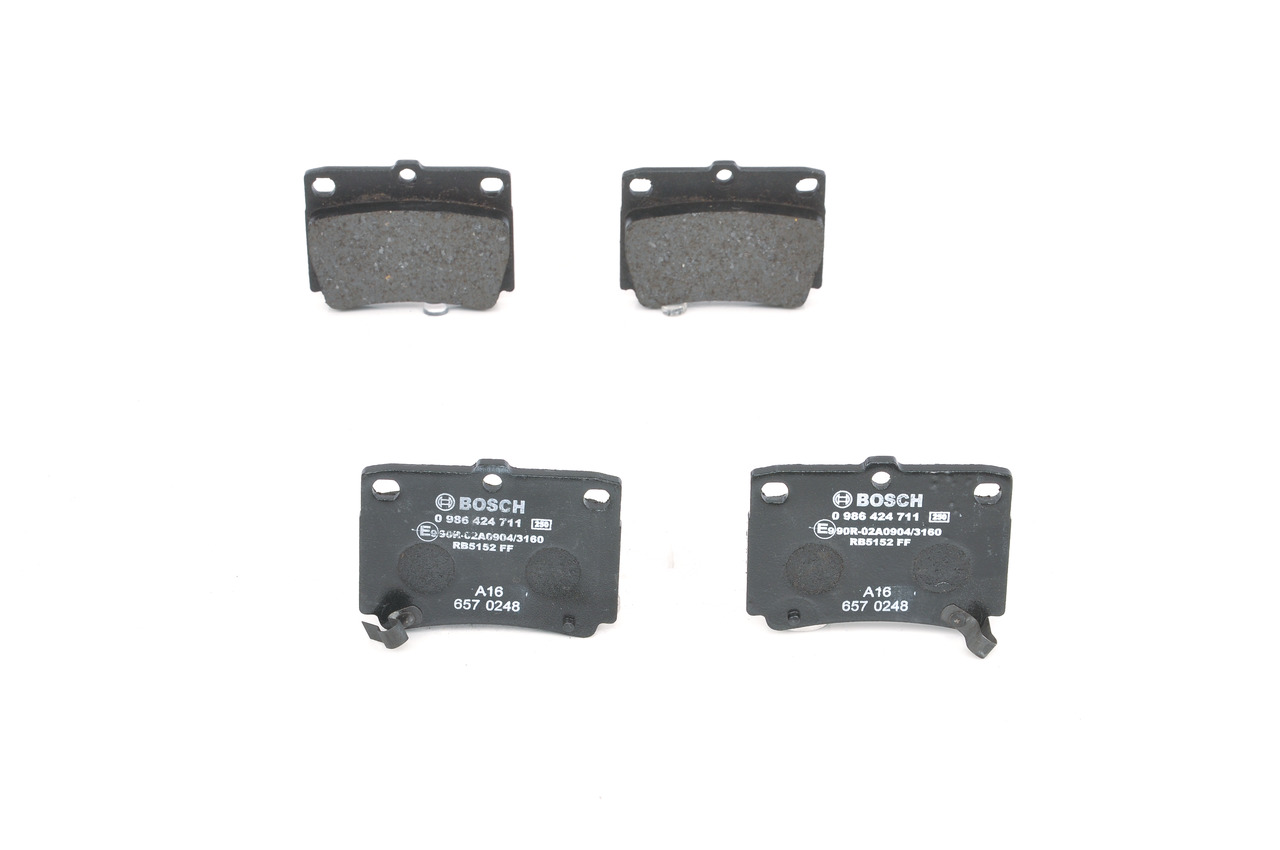 BP423 BOSCH Low-Metallic, with acoustic wear warning Height: 59,5mm, Width: 78,8mm, Thickness: 14,9mm Brake pads 0 986 424 711 buy