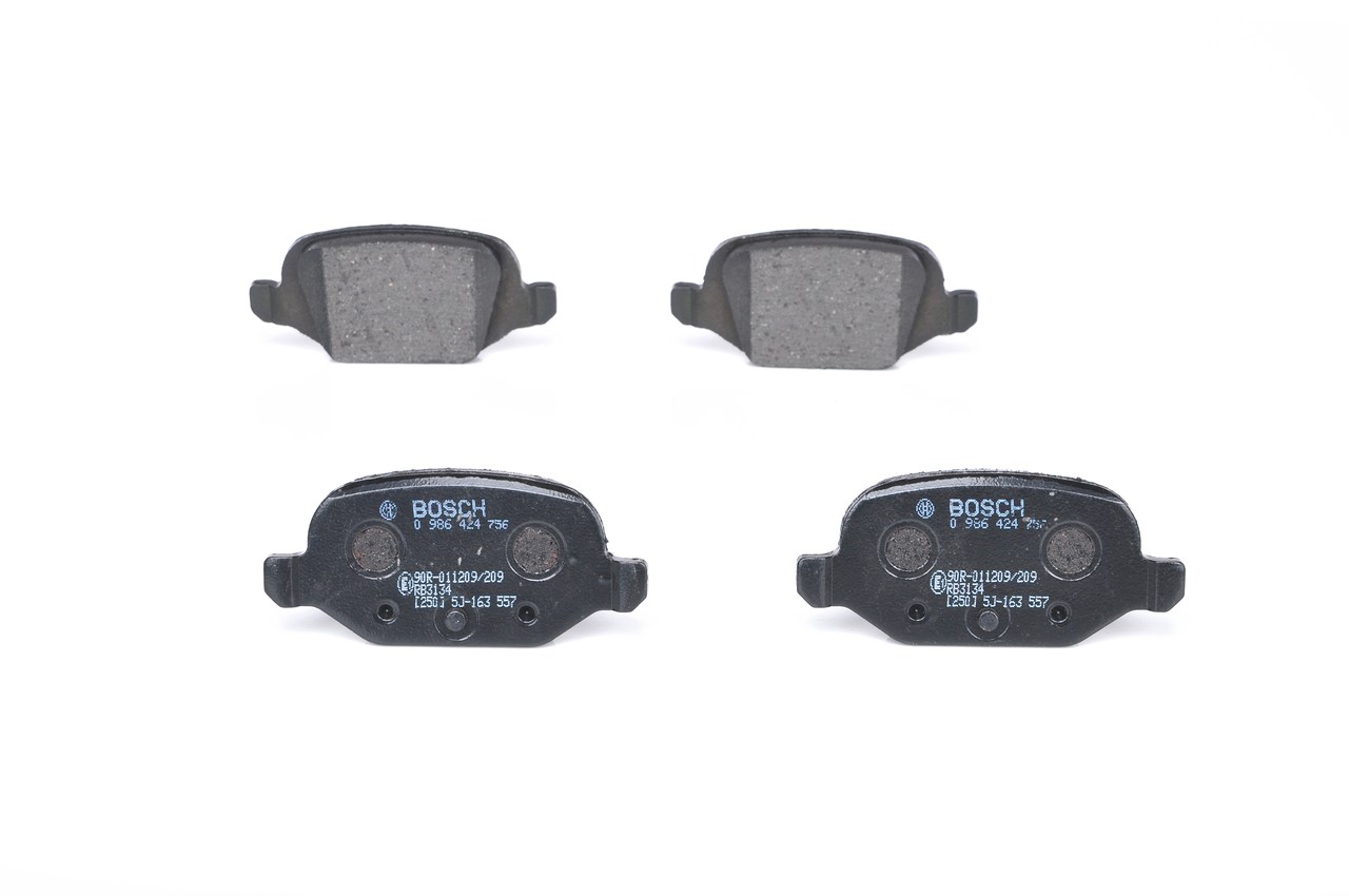 BP463 BOSCH Low-Metallic, with mounting manual Height: 43,9mm, Width: 95,8mm, Thickness: 13,7mm Brake pads 0 986 424 756 buy