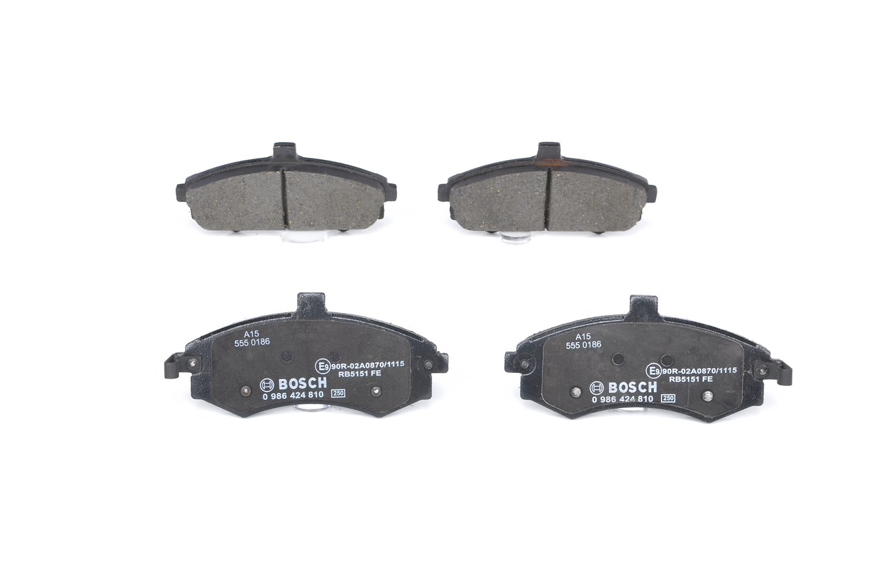 BP948 BOSCH Low-Metallic, with acoustic wear warning, with anti-squeak plate Height: 63mm, Width: 137mm, Thickness: 17,7mm Brake pads 0 986 424 810 buy