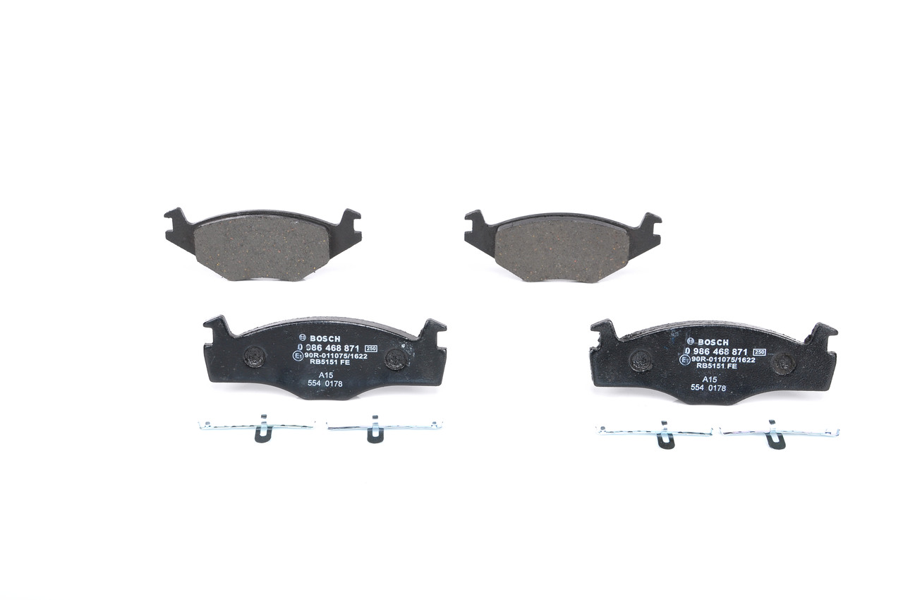 BOSCH Disc brake pads rear and front VW Passat Variant (33B) new 0 986 468 871