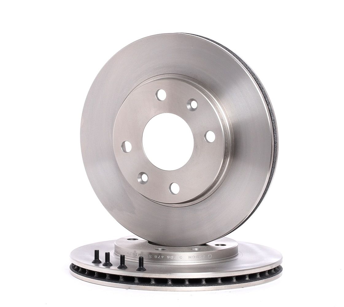 BOSCH 0 986 478 370 Brake disc 247,4x20,4mm, 4x108, Vented, internally vented, Oiled