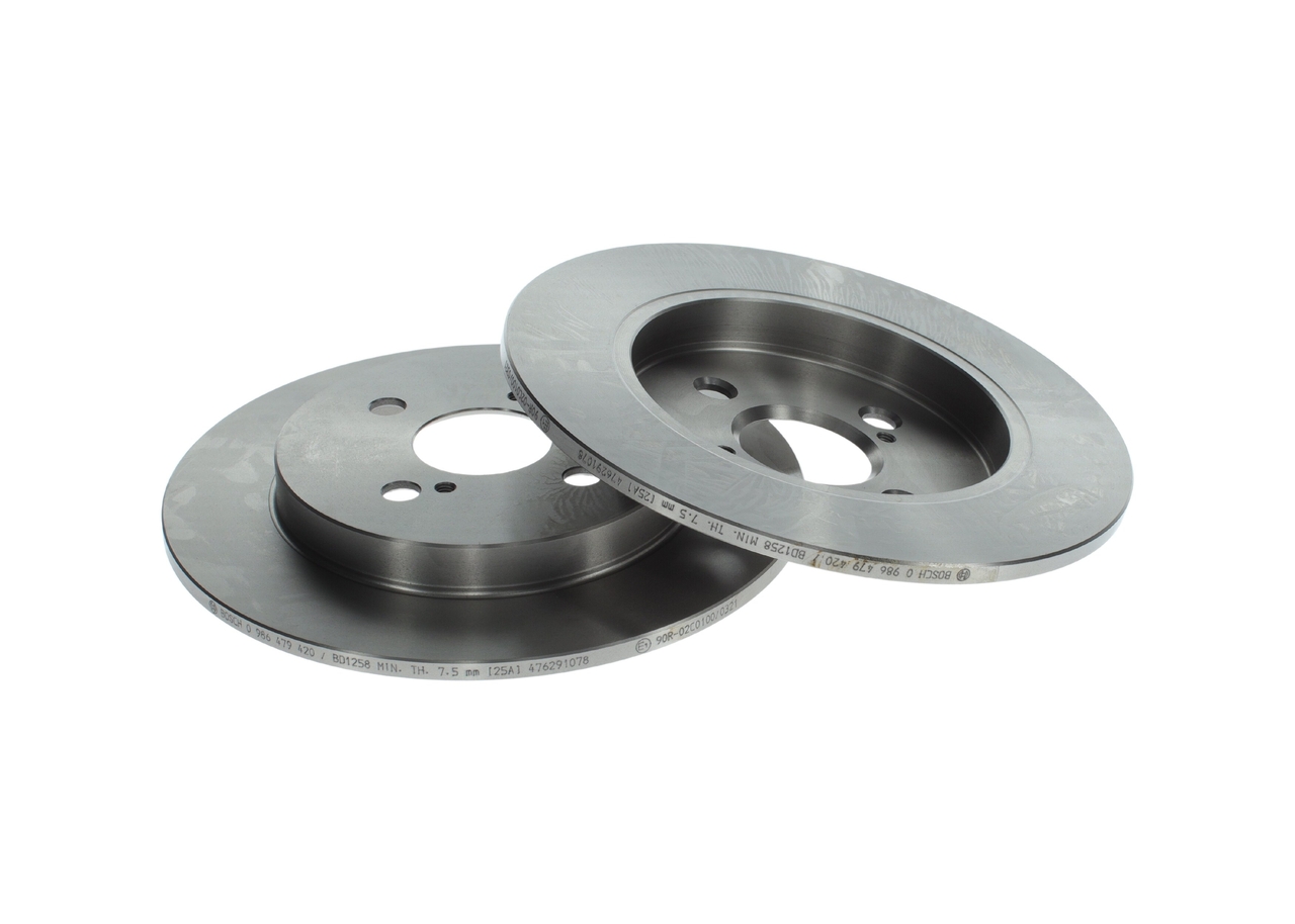BOSCH 0 986 479 240 Disque de frein 238x12,7mm, 4x100, plein