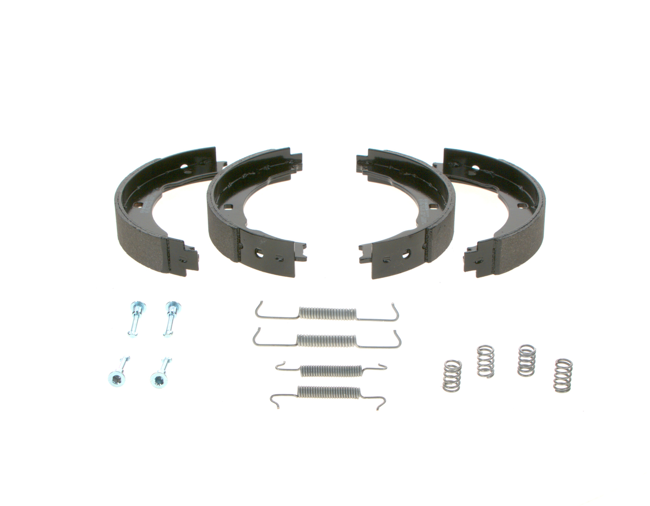 0 986 487 579 BOSCH Parking brake shoes PEUGEOT with accessories