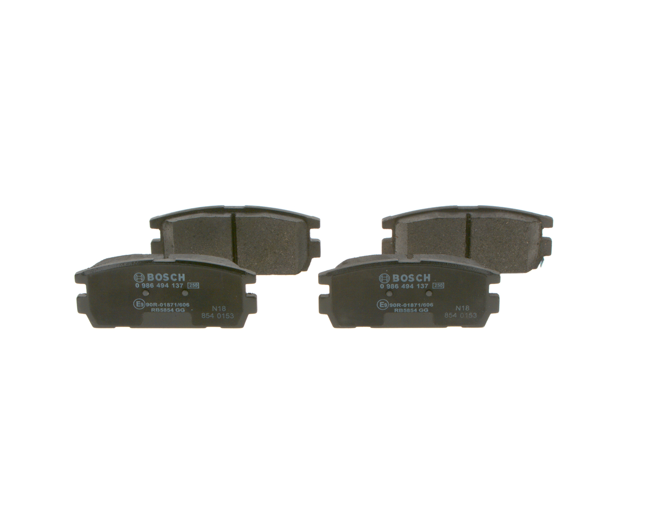 BP1048 BOSCH Low-Metallic, with acoustic wear warning, with anti-squeak plate Height: 46,3mm, Width: 110,6mm, Thickness: 15,6mm Brake pads 0 986 494 137 buy