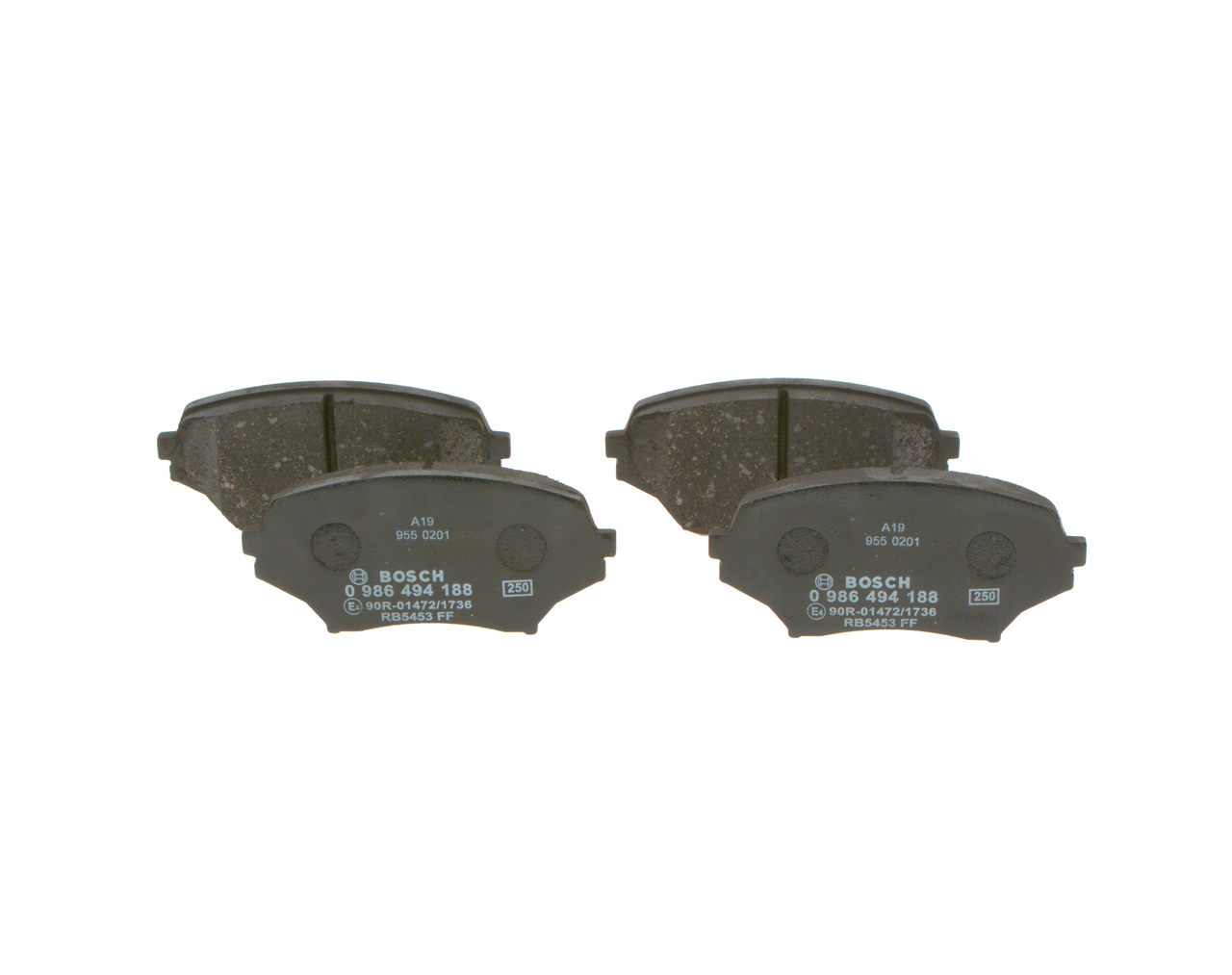 BP1135 BOSCH Low-Metallic, with acoustic wear warning, with anti-squeak plate Height: 58,4mm, Width: 123,1mm, Thickness: 14,5mm Brake pads 0 986 494 188 buy