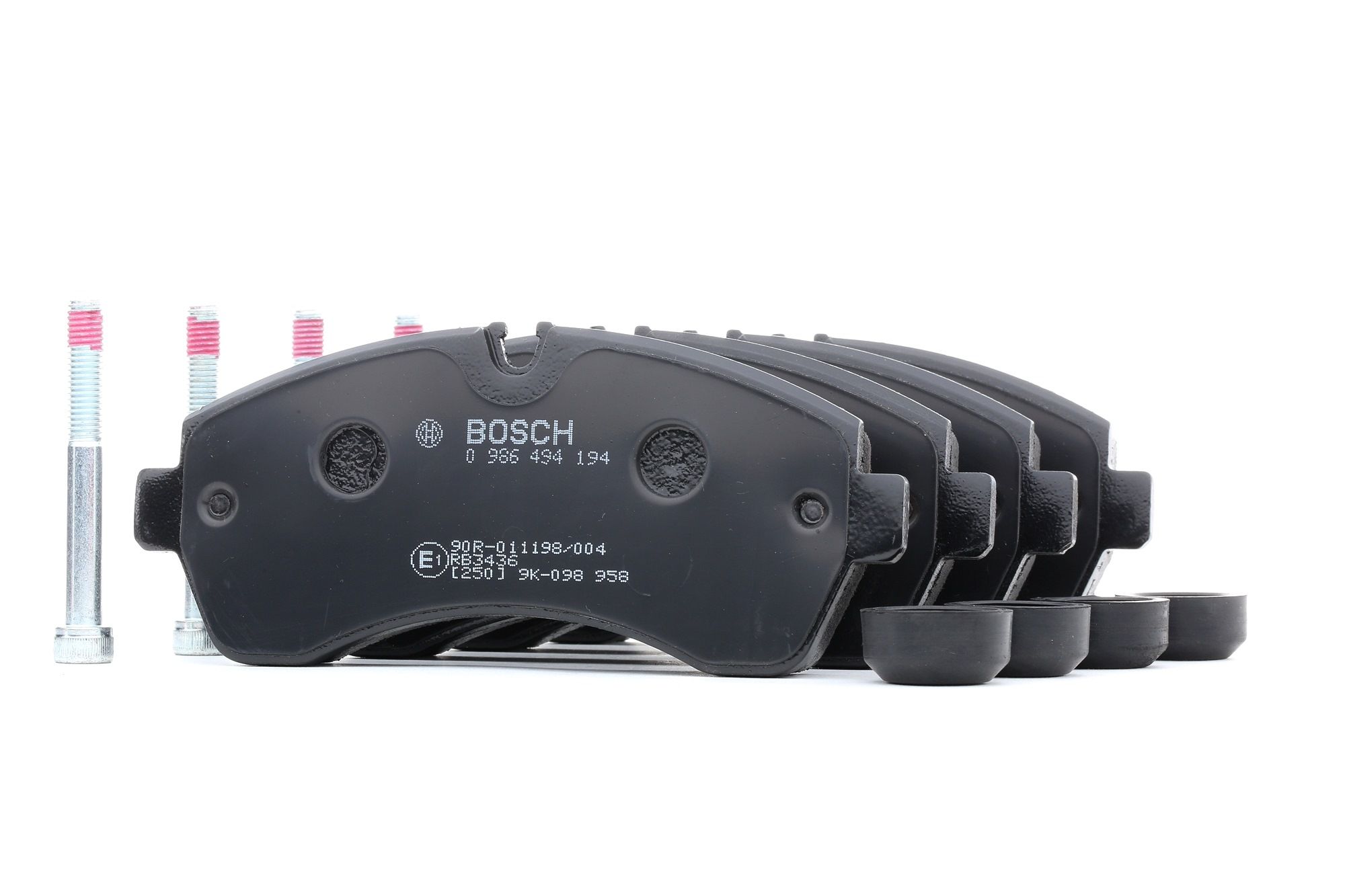 BP1104 BOSCH Low-Metallic, with anti-squeak plate, with bolts/screws, with accessories Height: 73,4, 73,5mm, Width: 169,1mm, Thickness: 20,7mm Brake pads 0 986 494 194 buy