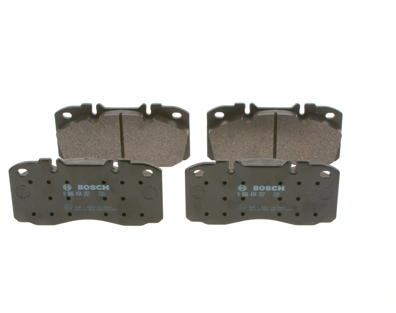 BOSCH 0 986 494 257 Iveco Daily 2008 Disk brake pads