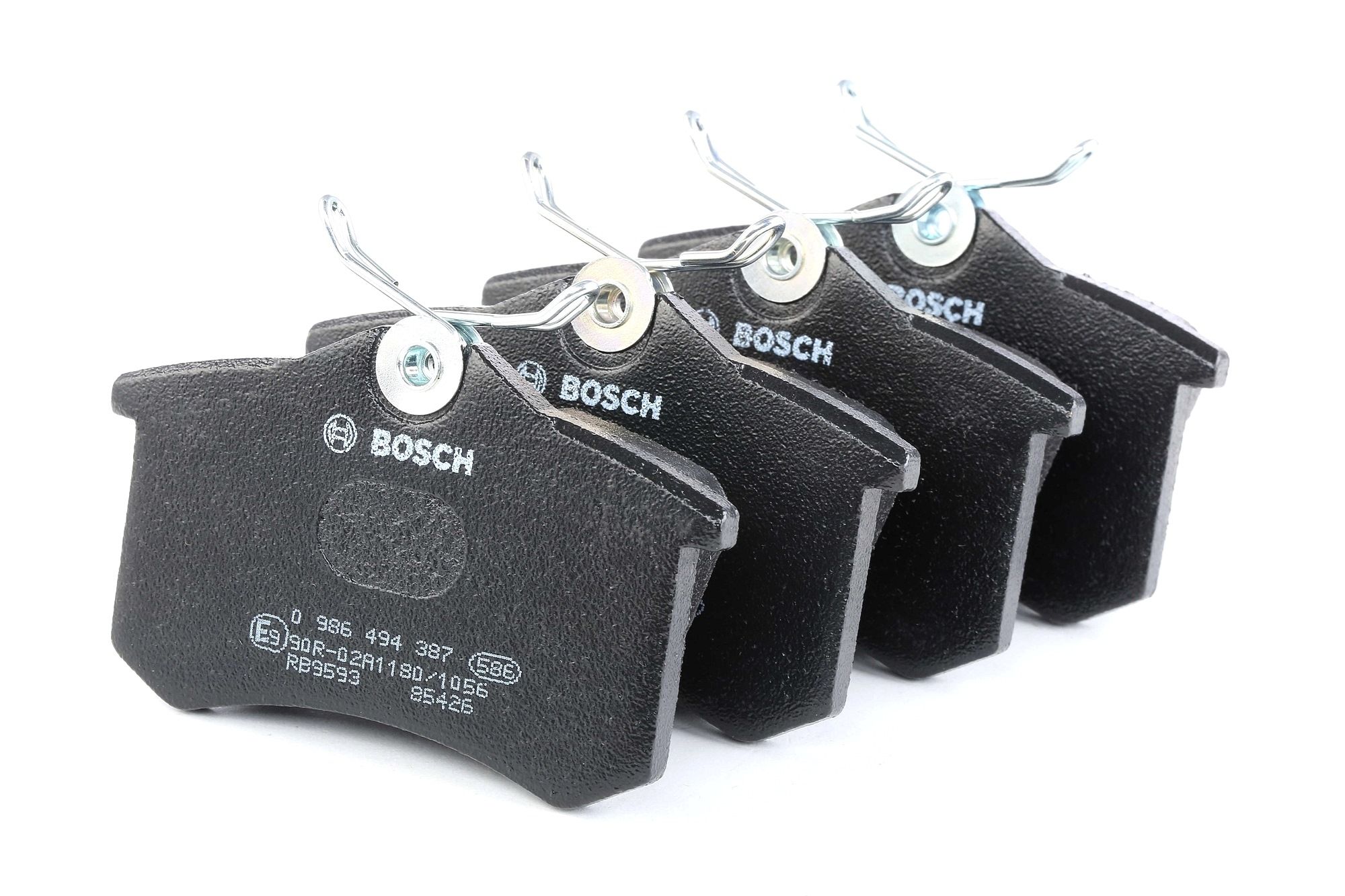 BP1295 BOSCH mit Anti-Quietsch-Blech, mit Montageanleitung Höhe: 53,2mm, Breite: 87,2mm, Dicke/Stärke: 16,2mm Bremsbelagsatz 0 986 494 387 günstig kaufen