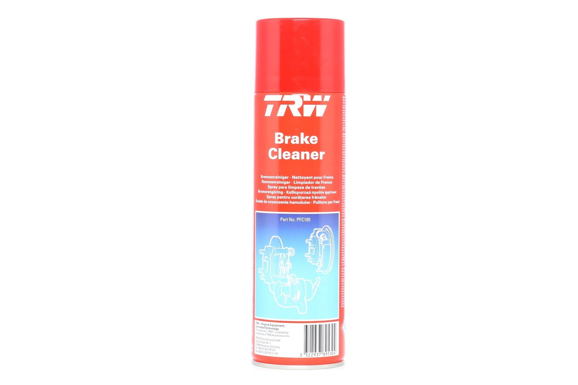 TRW PFC105E Clutch cleaner aerosol, Capacity: 500ml, CFC-free