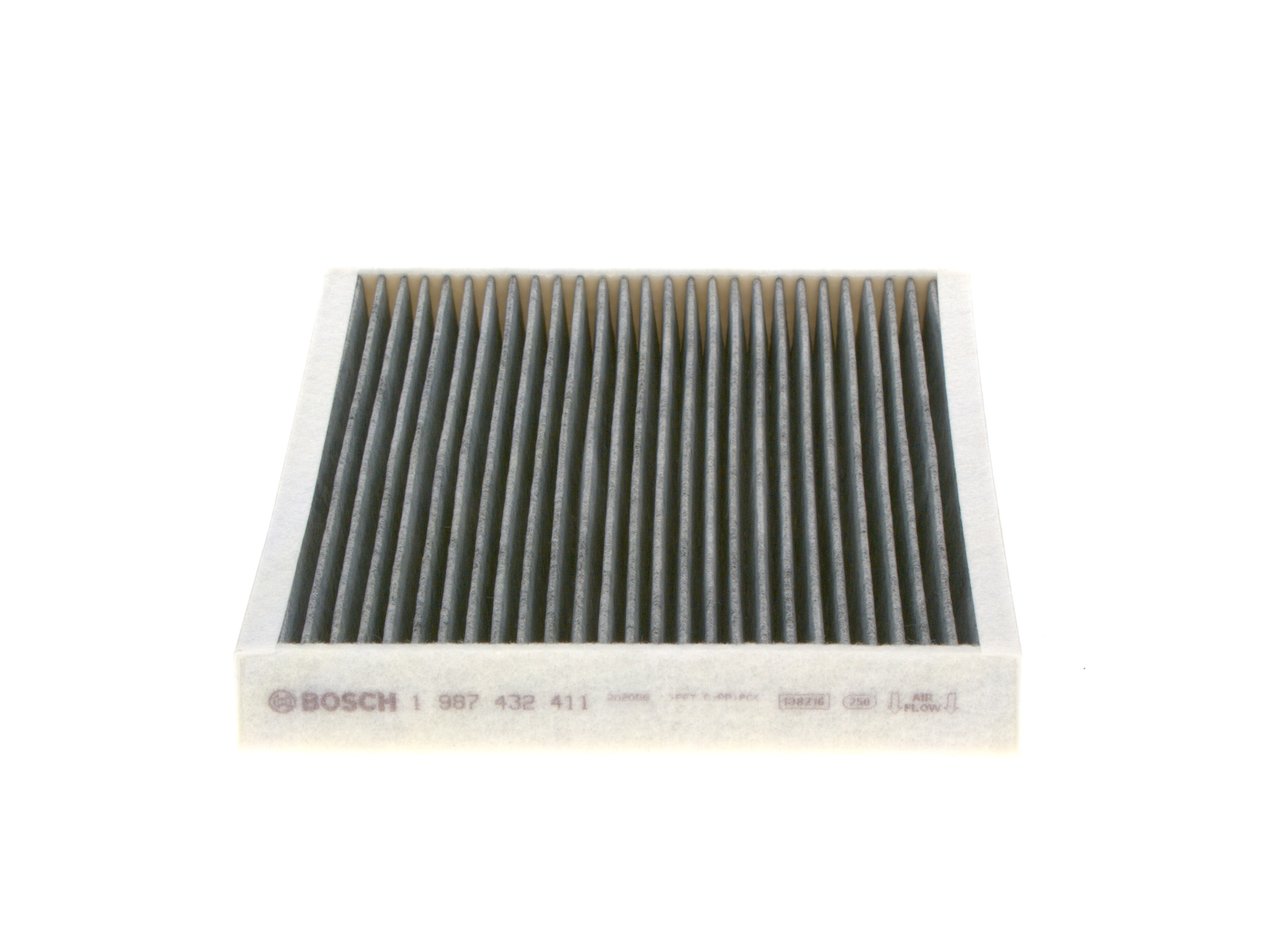 R 2411 BOSCH Activated Carbon Filter, 212 mm x 243 mm x 35 mm Width: 243mm, Height: 35mm, Length: 212mm Cabin filter 1 987 432 411 buy