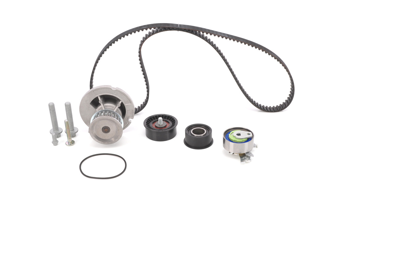 Opel MERIVA Water pump + timing belt kit 1191728 BOSCH 1 987 948 750 online buy