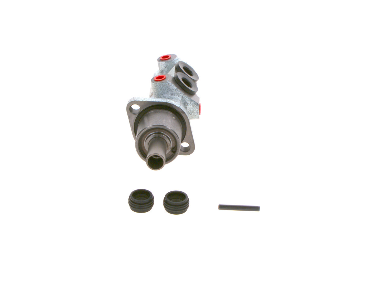 Kjøp MC393 BOSCH Tilkoblingsantall: 4, Stempel-Ø: 23,81 mm, uten bremsevæskebeholder, Støpejern, M 10 x 1 Hovedbremsesylinder F 026 003 166 Ikke kostbar