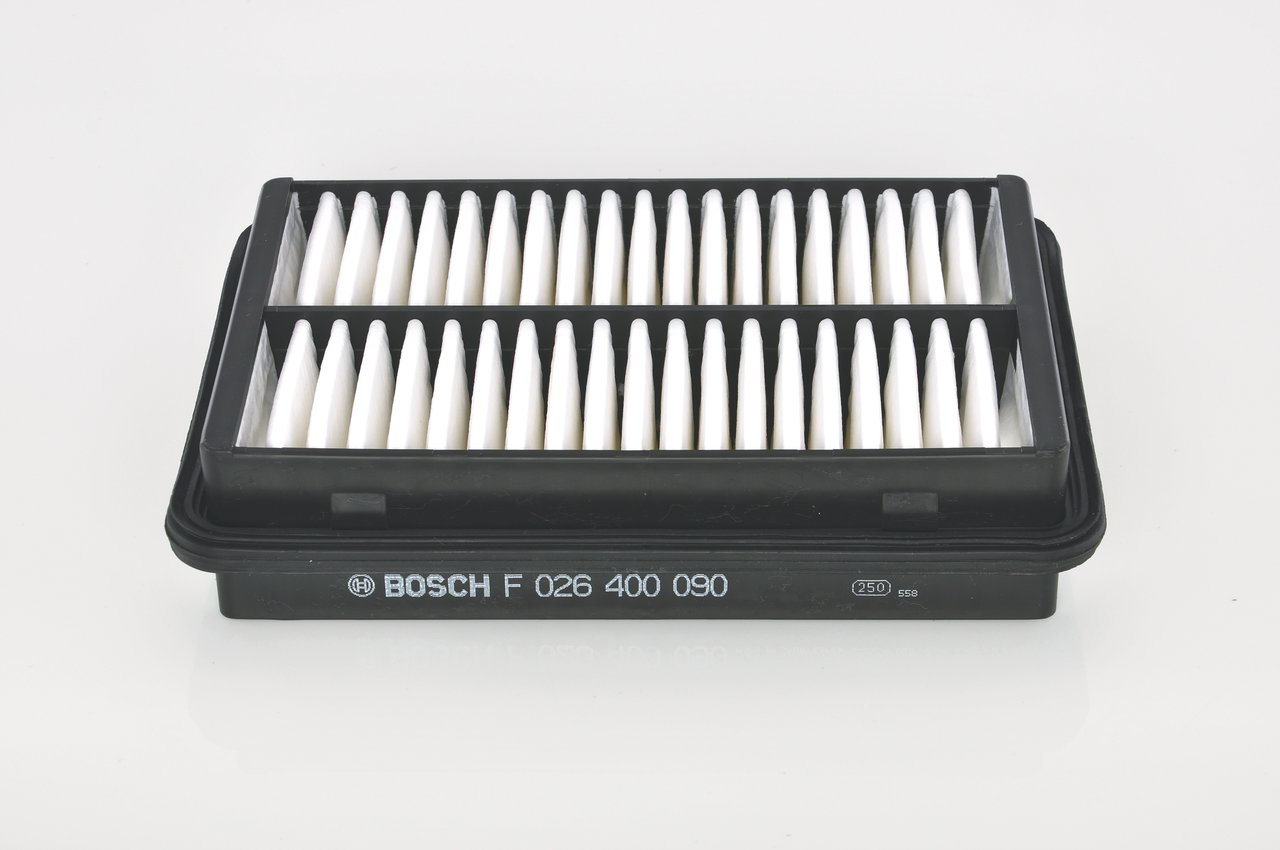 S 0090 BOSCH 55mm, 163mm, 242mm, Filter Insert Length: 242mm, Width: 163mm, Height: 55mm Engine air filter F 026 400 090 buy