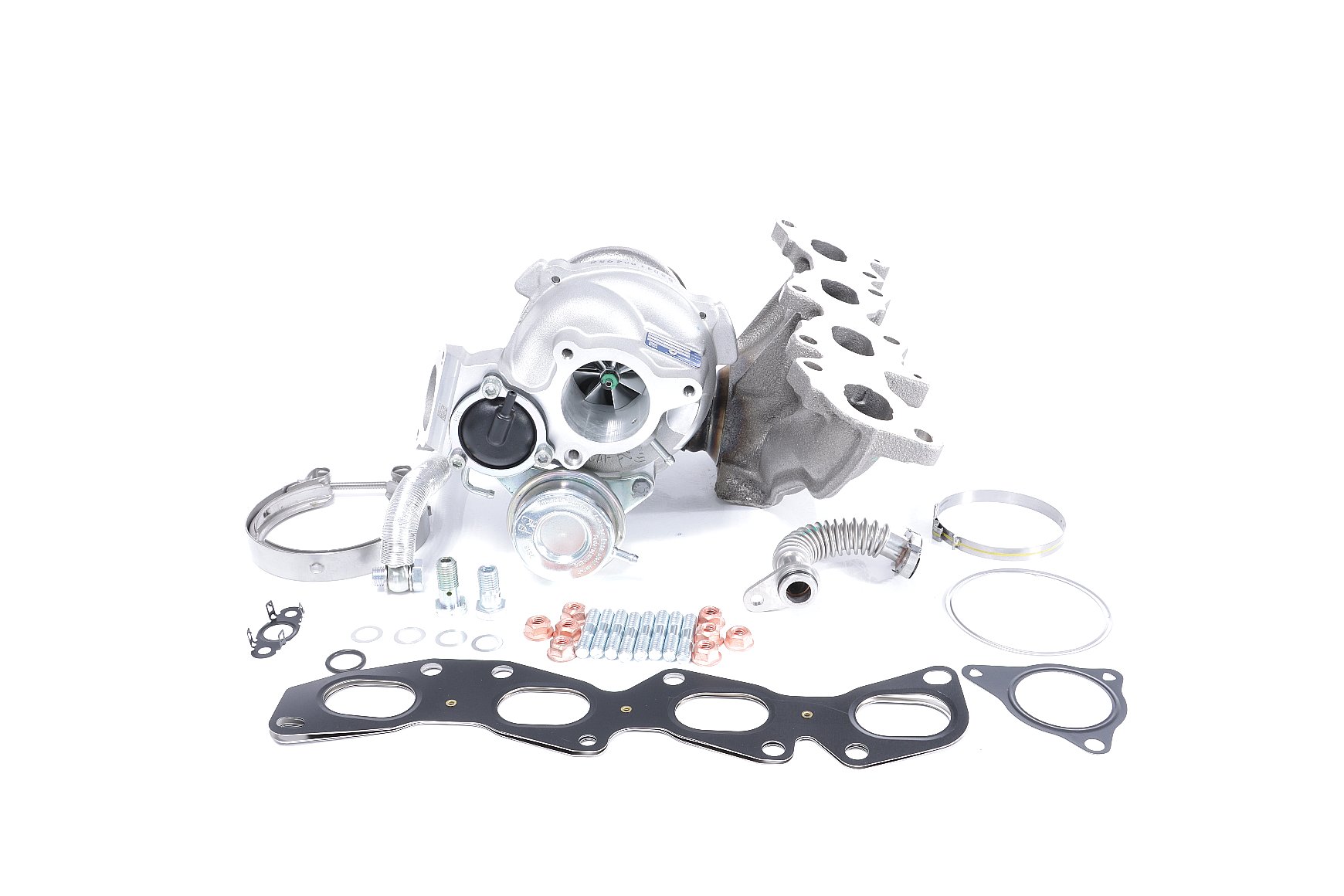 BTS TURBO Turbocompresseur à gaz d'échappement, avec aspiration d'huile, avec évacuation d'huile, avec matériel de montage/fixation, TURBO SERVICE SET ORIGINAL Turbo T981448 acheter en ligne