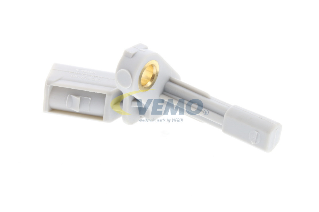 V10-72-1311 VEMO Wheel speed sensor VW Rear Axle Left, without cable, Original VEMO Quality, for vehicles with ABS, Hall Sensor, Active sensor, 2-pin connector, 12V