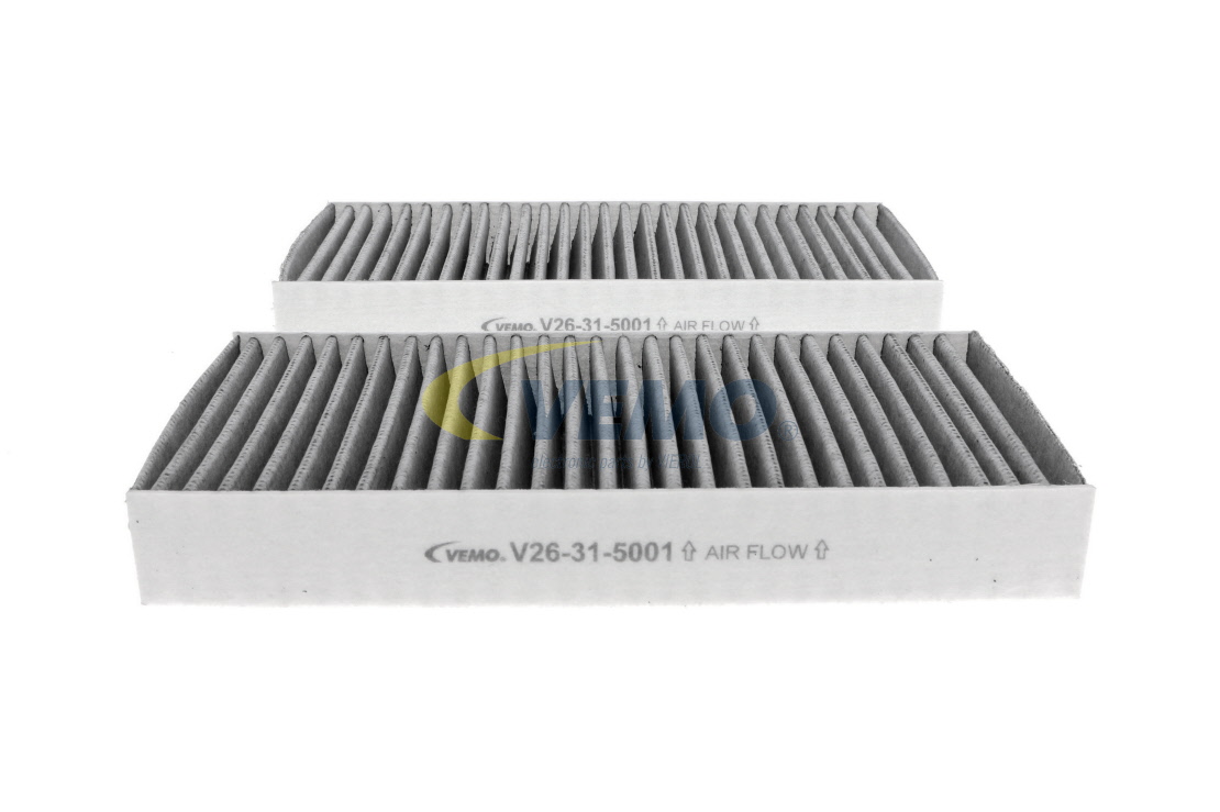 VEMO Activated Carbon Filter, 226 mm x 112 mm x 29 mm, Original VEMO Quality Width: 112mm, Height: 29mm, Length: 226mm Cabin filter V26-31-5001 buy