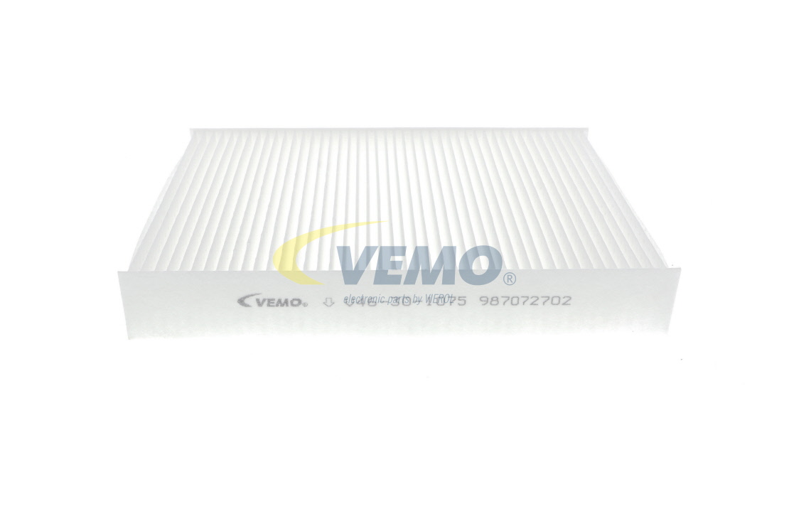 VEMO V46-30-1075 Pollen filter Particulate Filter, 262 mm x 193 mm x 37 mm, Original VEMO Quality