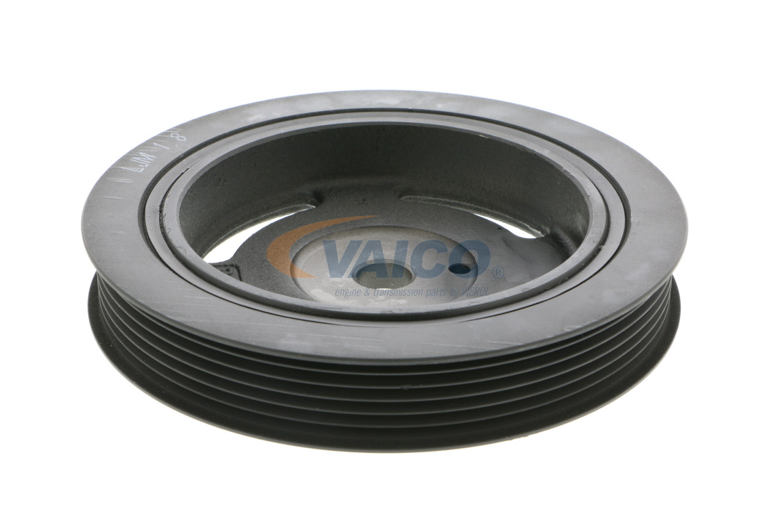 Køb V52-0221 VAICO Ø: 152,1mm, Rippenanzahl: 5, Q+, original equipment manufacturer quality Remskive, krumtapaksel V52-0221 billige