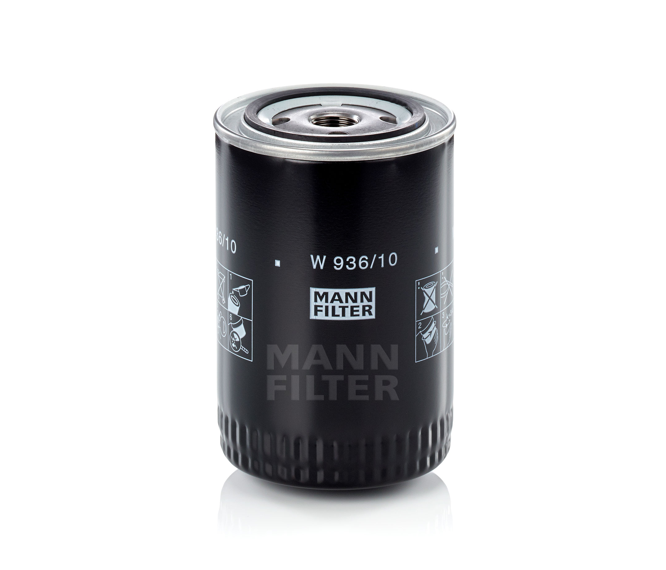 W 936/10 MANN-FILTER 3/4-16 UNF-1B, Filtru insurubabil Ř: 93mm, Înaltime: 142mm Filtru ulei W 936/10 cumpără costuri reduse
