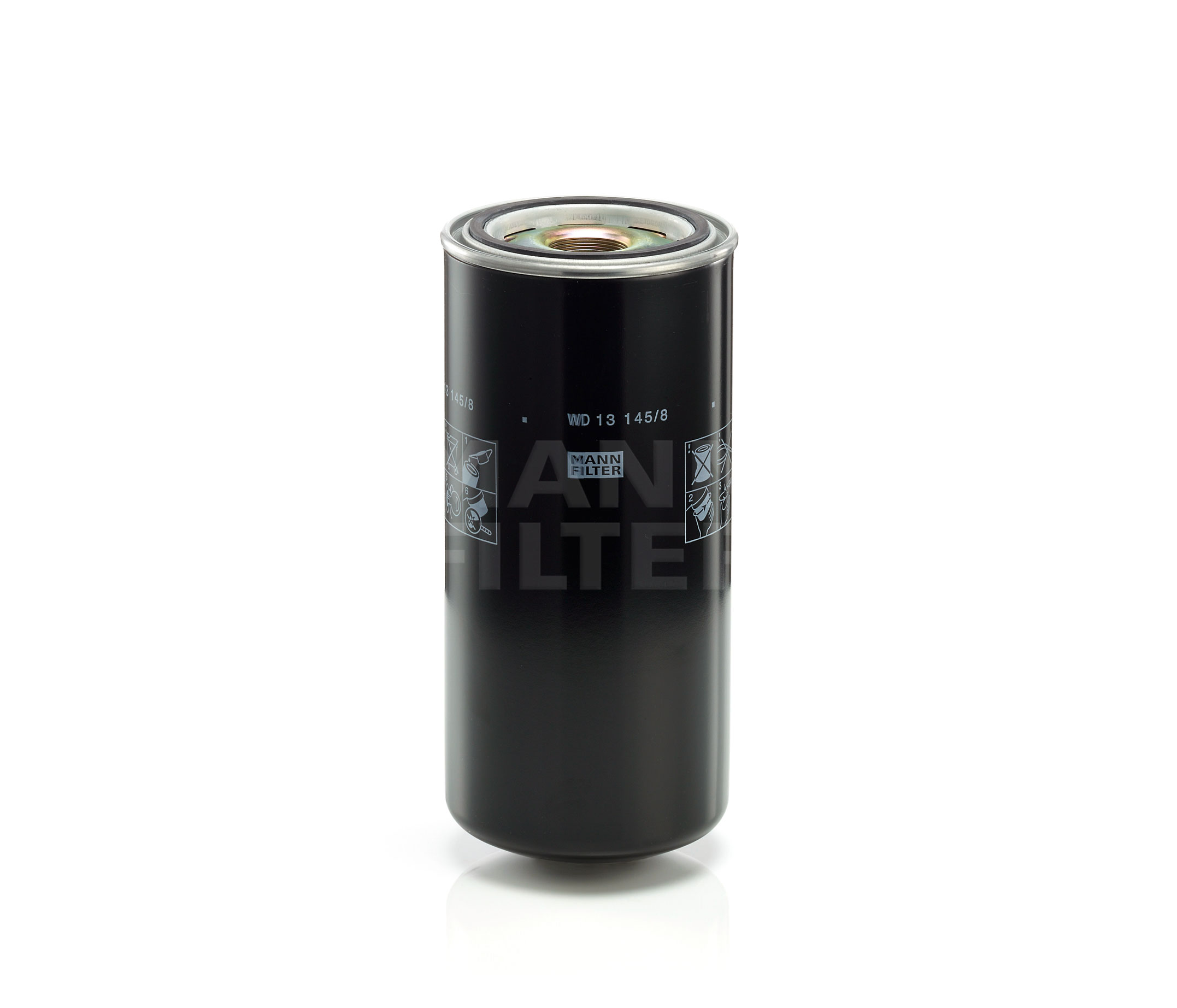 Pirkti WD 13 145/8 MANN-FILTER priveržiamas filtras, skirta dideliam slėgiui Ø: 135mm, aukštis: 302mm Alyvos filtras WD 13 145/8 nebrangu