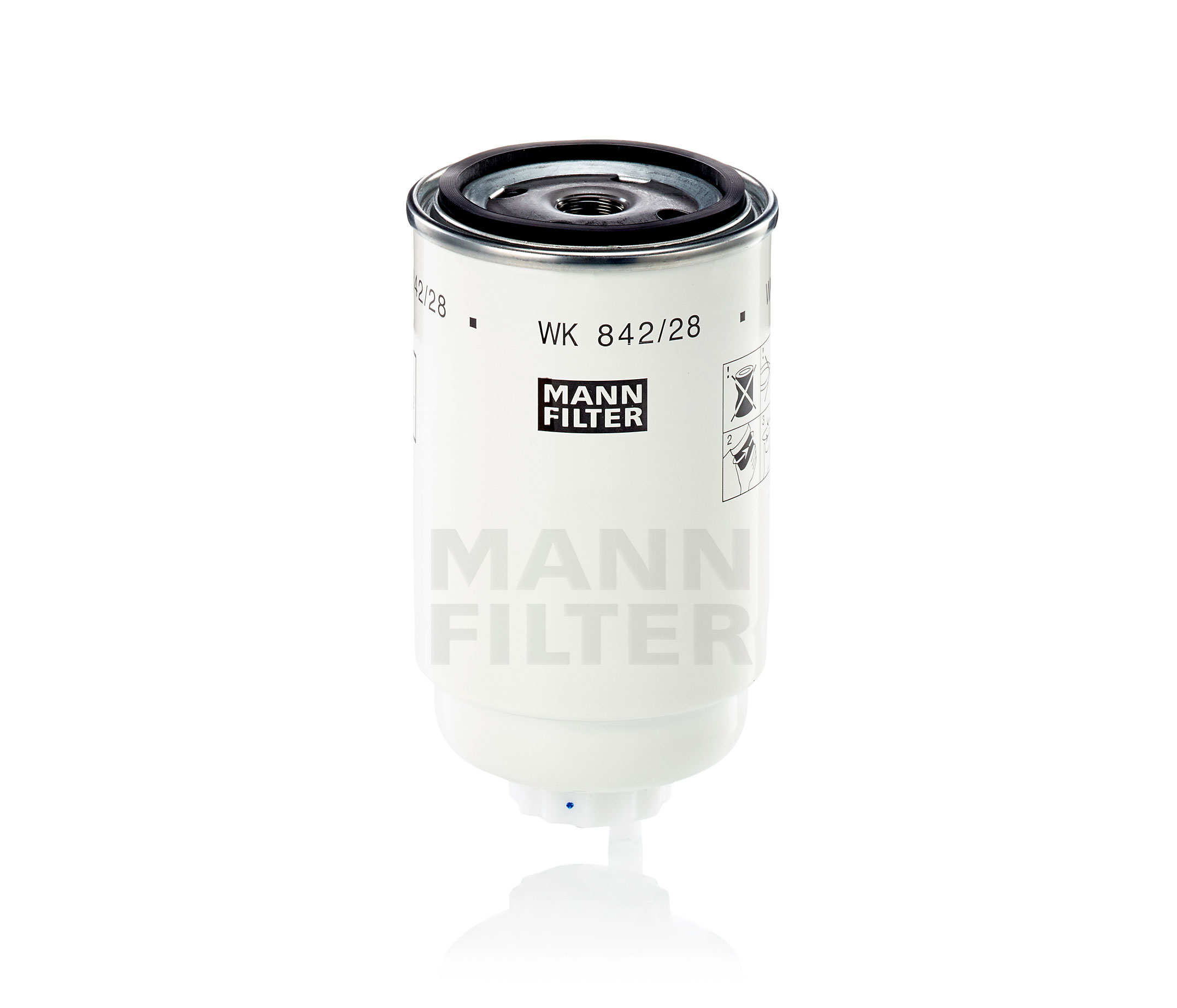 Купете WK 842/28 MANN-FILTER навиващ филтър височина: 155mm Горивен филтър WK 842/28 евтино