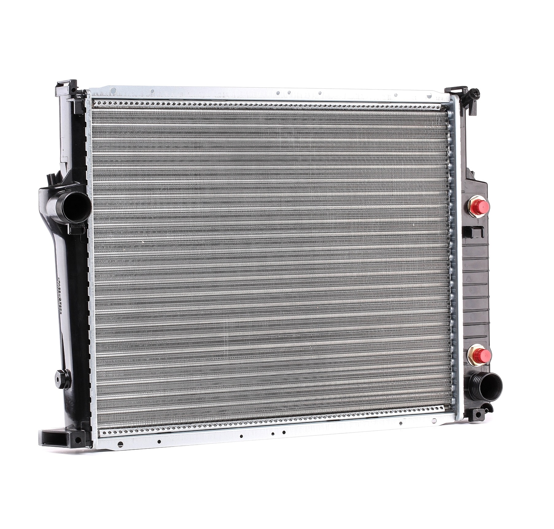 RIDEX 470R0488 Engine radiator Aluminium, for vehicles with/without air conditioning, Automatic Transmission, Brazed cooling fins