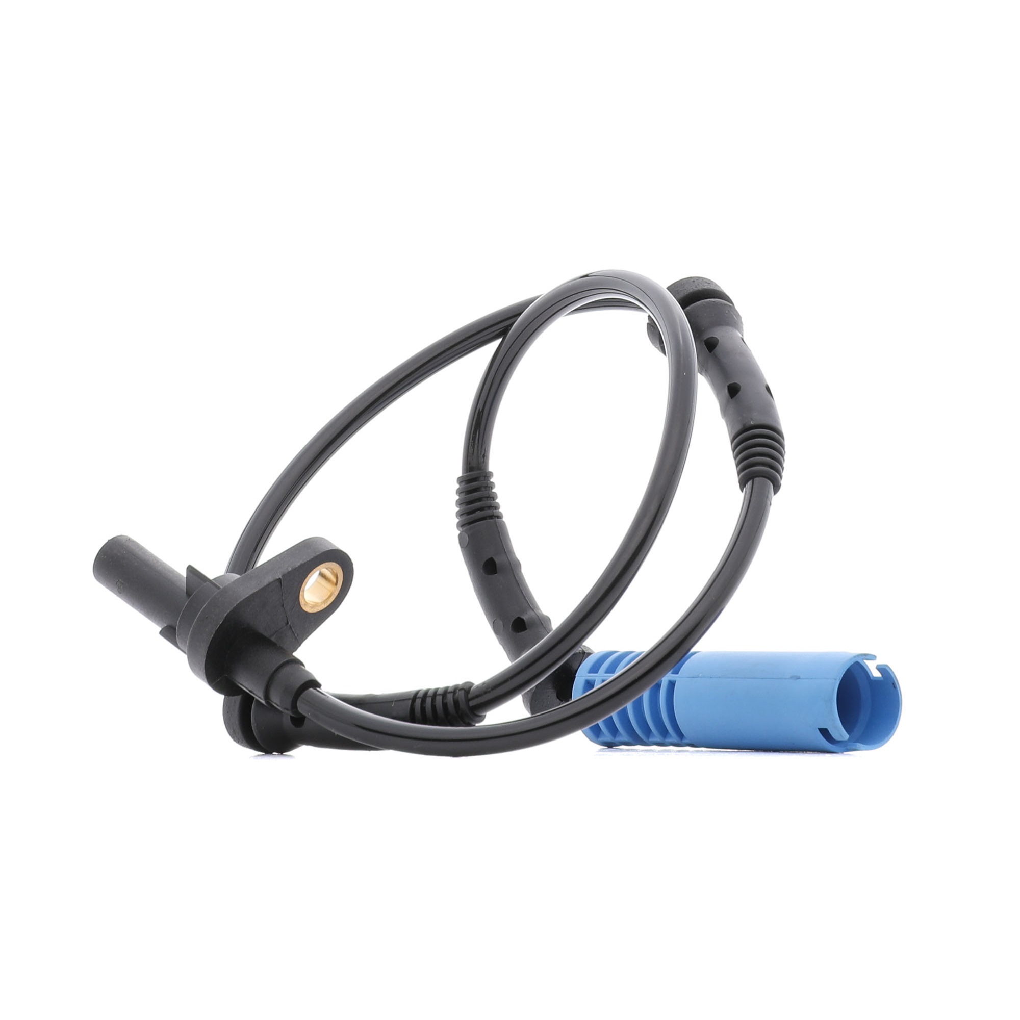 RIDEX 412W0263 ABS sensor Front axle both sides, for vehicles with DSC, Hall Sensor, 2-pin connector, 580mm, 680mm, 30mm, blue, round