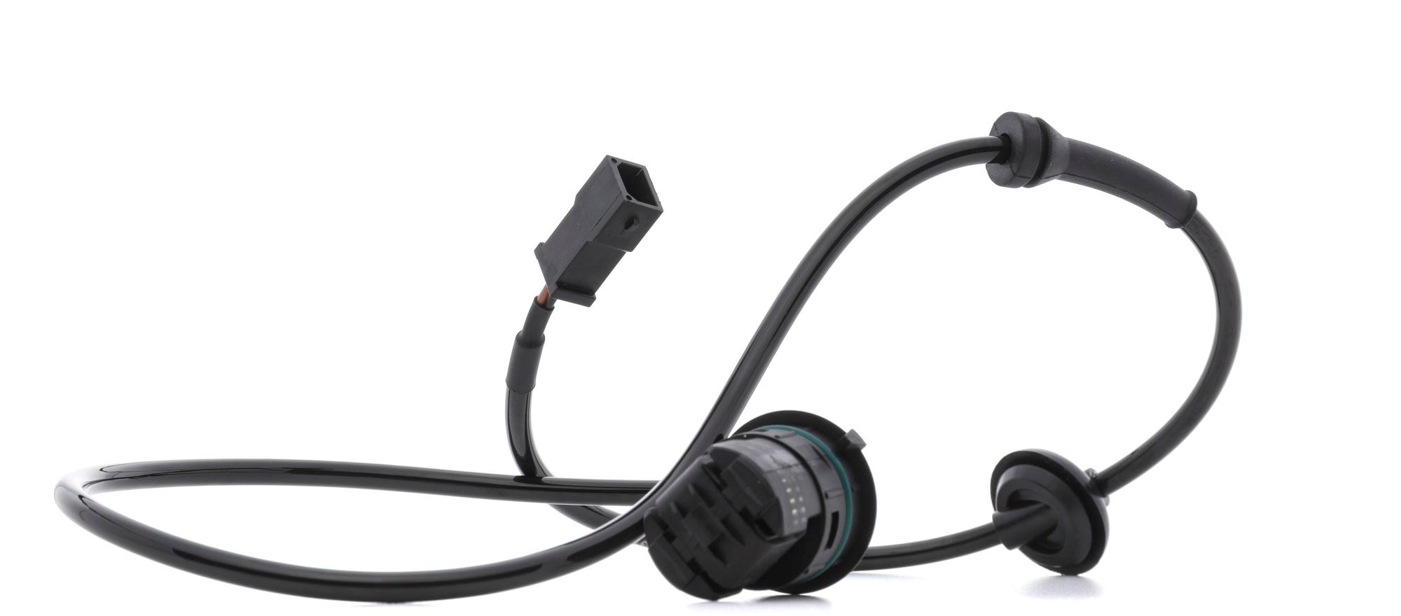 RIDEX 412W0206 ABS sensor Rear, Inductive Sensor, 2-pin connector, 1,3 kOhm, 1000mm, 44mm, black, rectangular