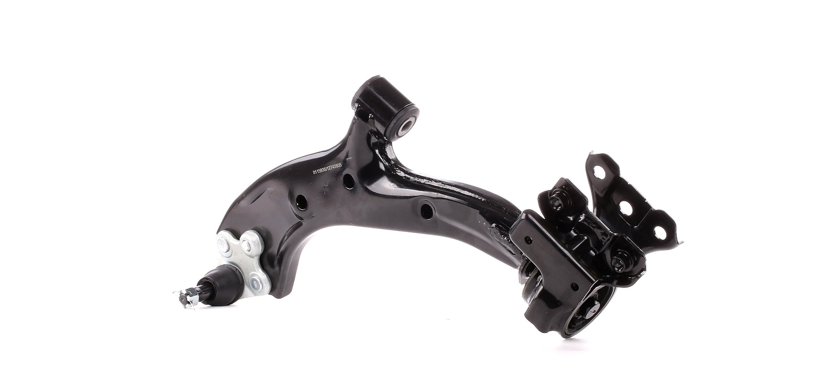 STARK SKCA-0050951 Suspension arm with ball joint, with rubber mount, Front Axle Left, Control Arm, Sheet Steel, Cone Size: 17,5 mm