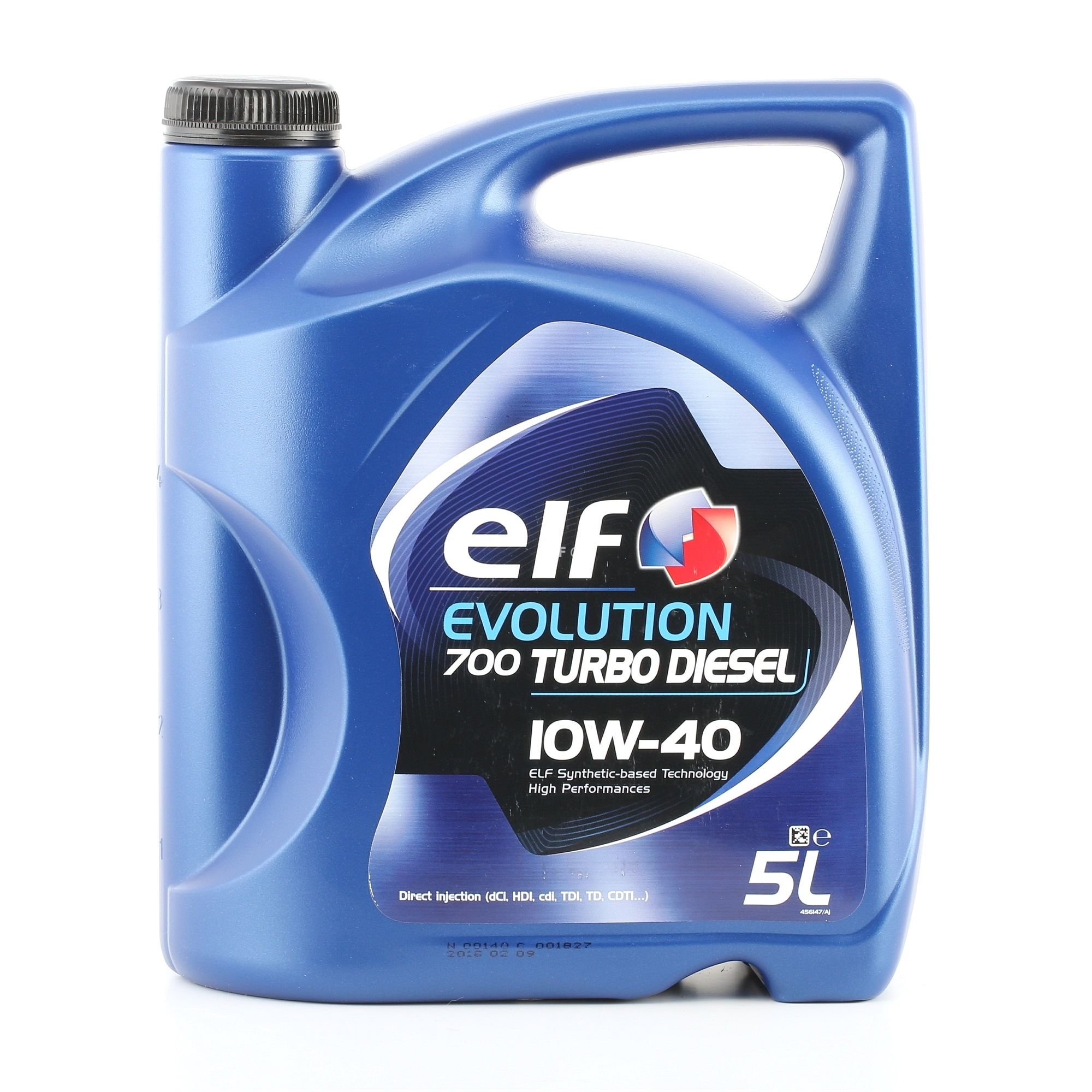 ELF Evolution, 700 Turbo Diesel 2204217 Motorolie 10W-40, 5L, Deels synthetische olie