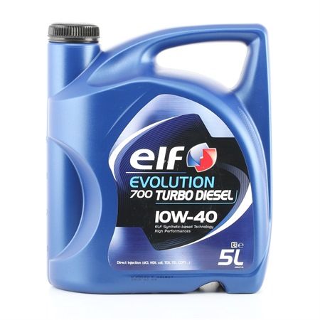 Originali ELF Evolution, 700 Turbo Diesel 10W-40, 5l, Olio parzialmente sintetico 3267025011160 - negozio online