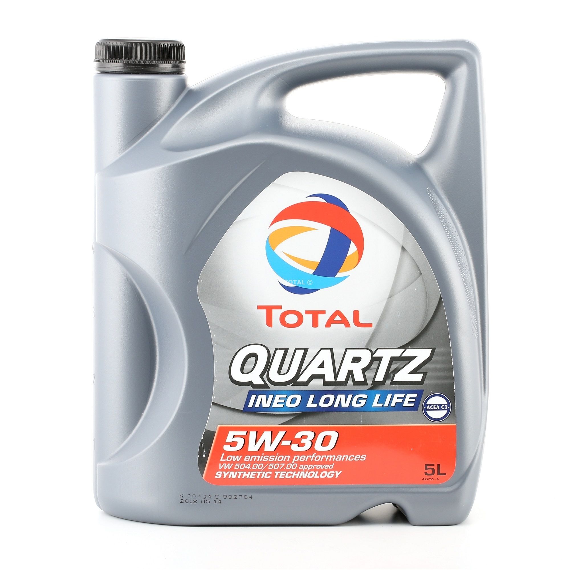 TOTAL 2204218 Моторни масла 5W-30, 5литър, Синтетично масло Опел в оригинално качество