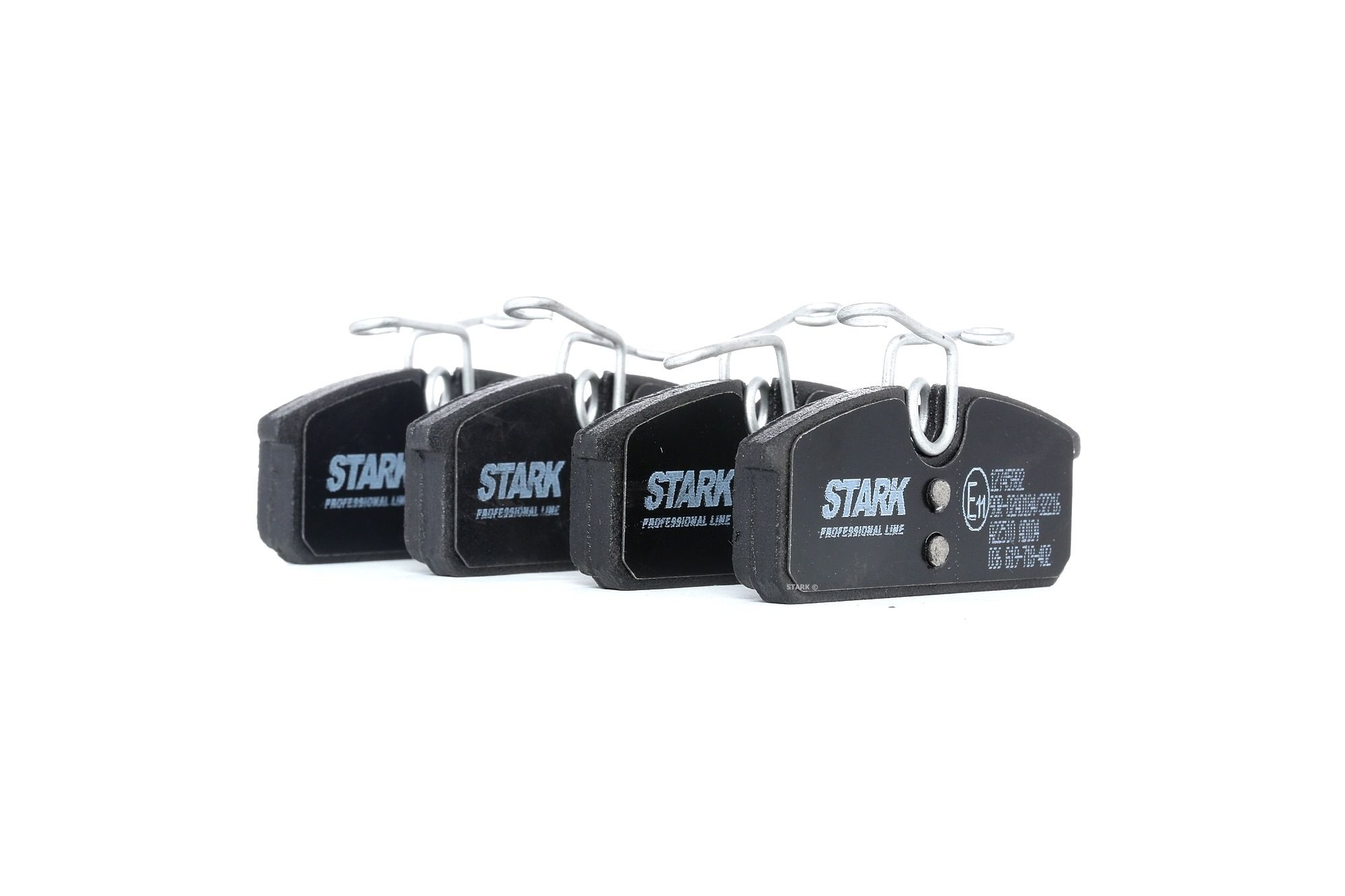 STARK SKBP-0011711 Brake pad set Rear Axle, not prepared for wear indicator, with anti-squeak plate, with accessories