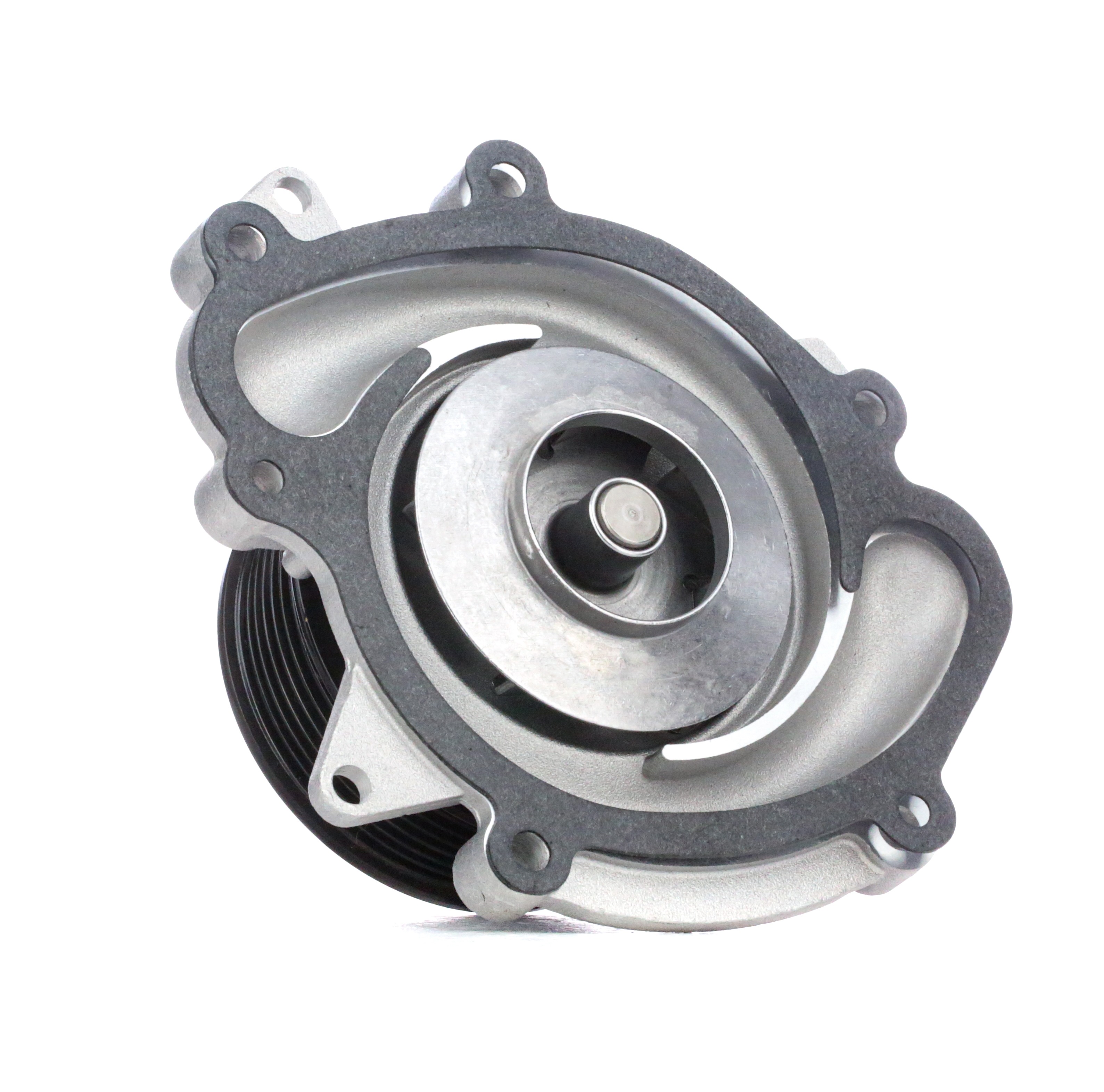 STARK SKWP-0520269 Water pump Cast Aluminium, with V-ribbed belt pulley, with belt pulley, with gaskets/seals, Mechanical, Metal, Belt Pulley Ø: 88 mm
