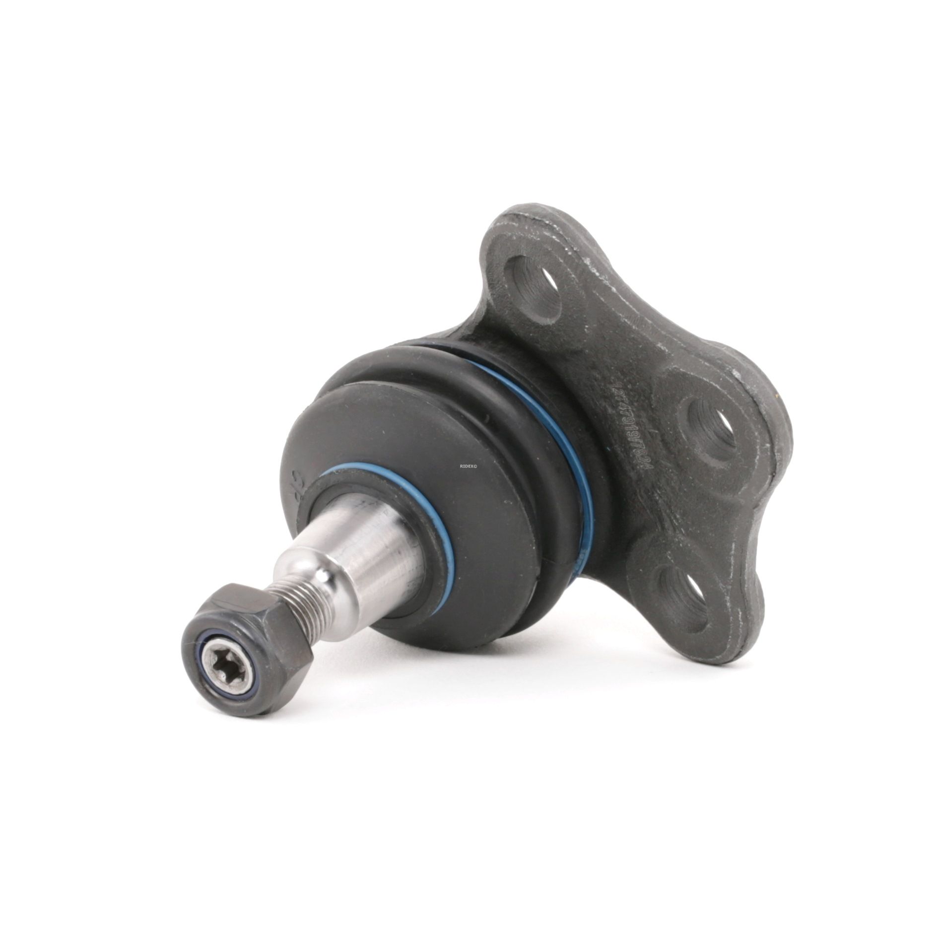 RIDEX 2462S0254 Ball Joint Front axle both sides, Lower, with attachment material, 21mm, M12 x 1,25mm, Control Arm