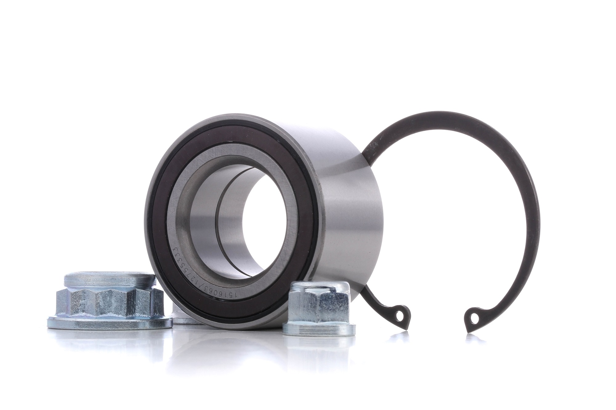 RIDEX 654W0784 Wheel bearing kit Front Axle, Left, Right, with ABS sensor ring, 66 mm