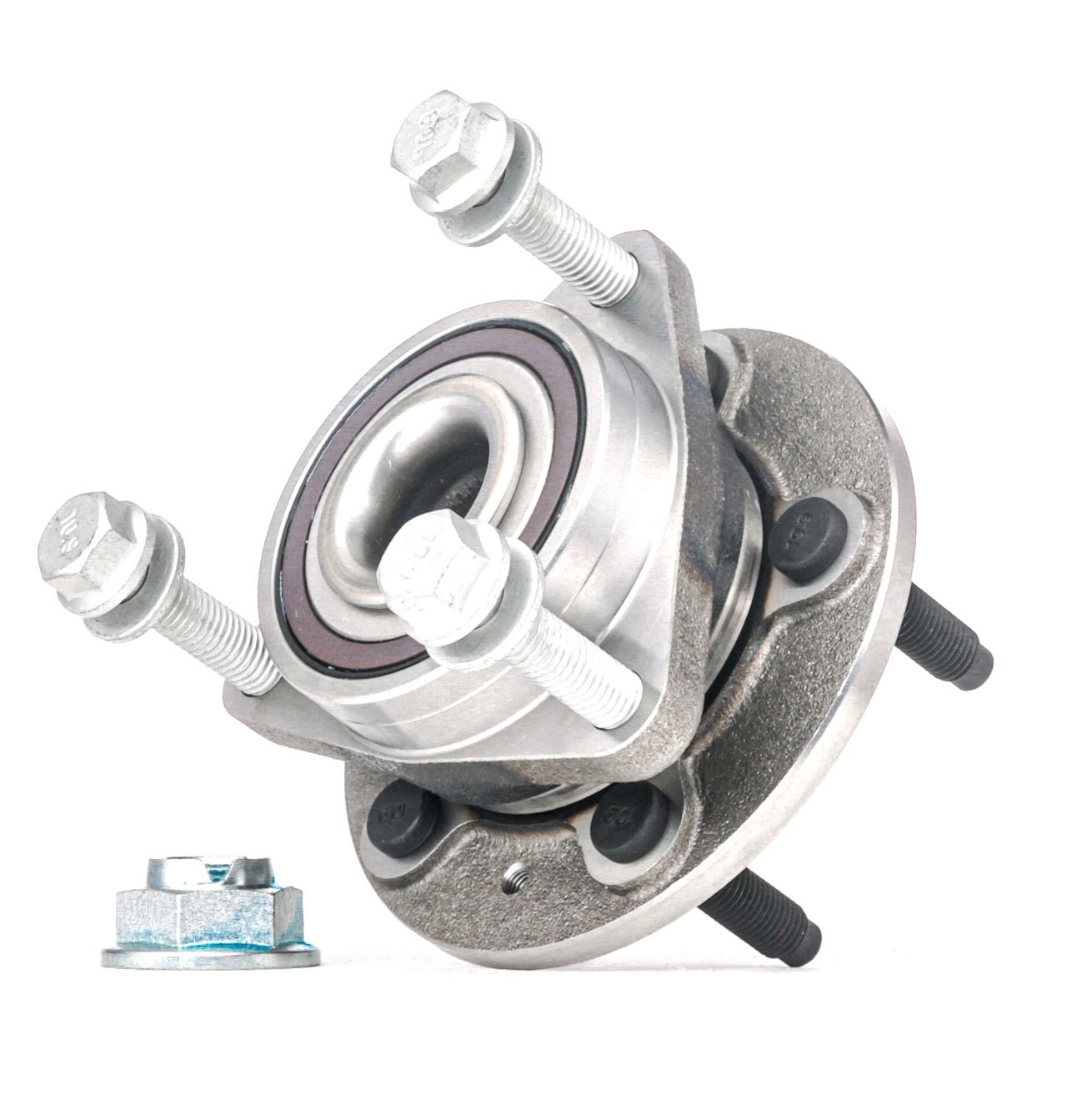 RIDEX 654W0804 Wheel bearing kit Front axle both sides, with integrated magnetic sensor ring, 136, 86,15 mm