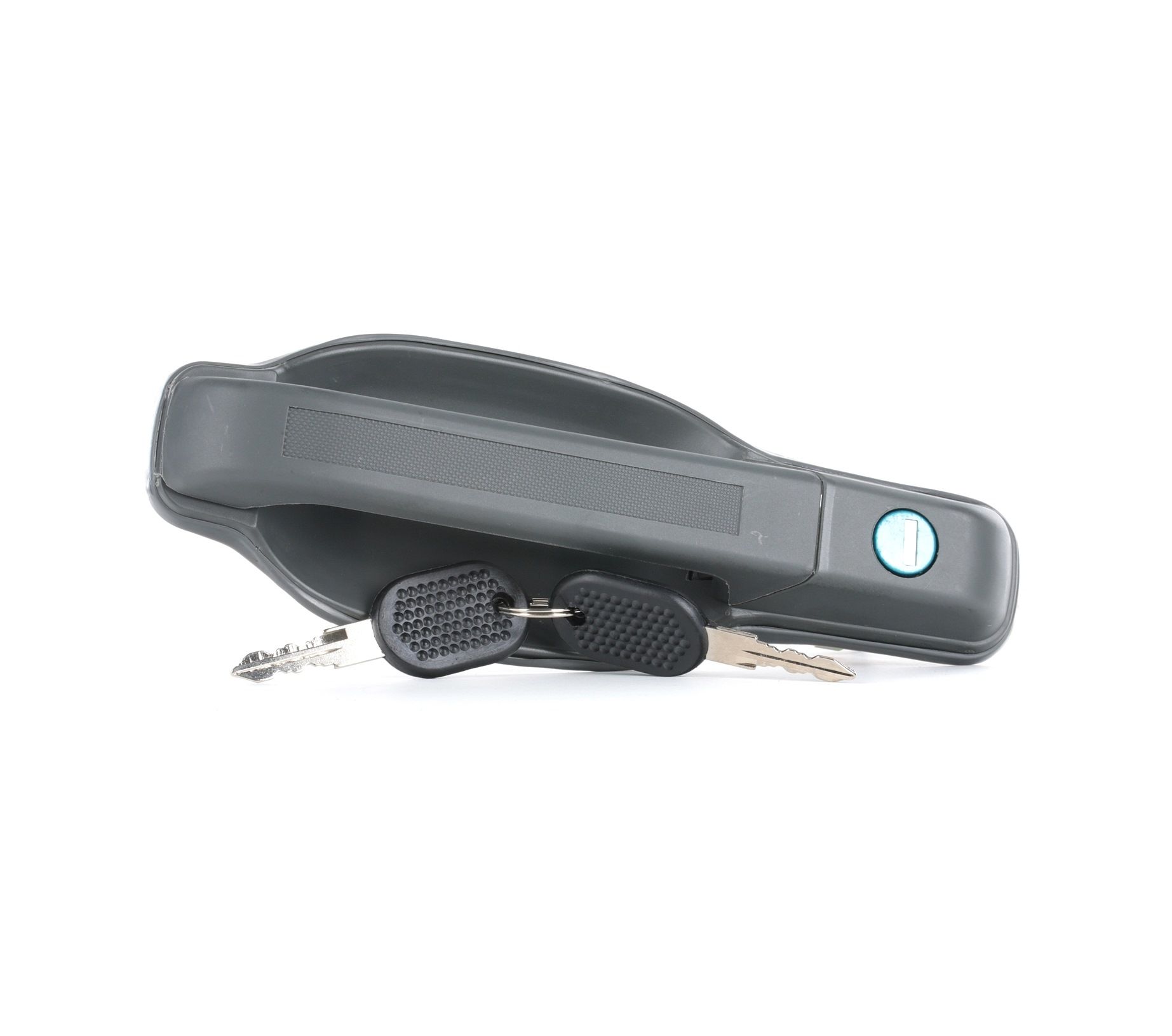 RIDEX 1373D0130 Door Handle Right Front, with key, with lock barrel, grey, with piston clip