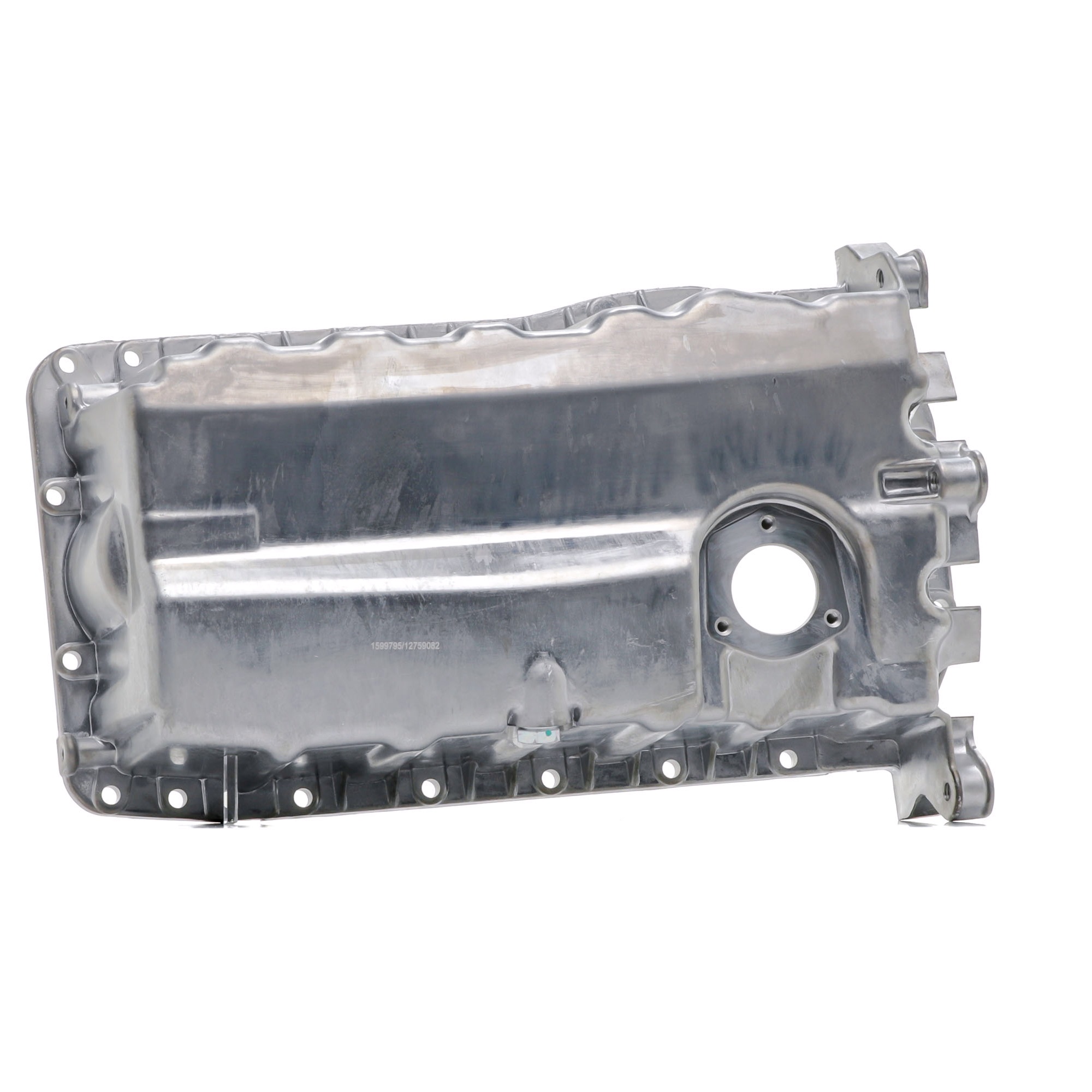 RIDEX 592O0023 Oil sump with oil drain plug, without oil sump gasket, with seal ring, with bore for oil-level sensor, Aluminium