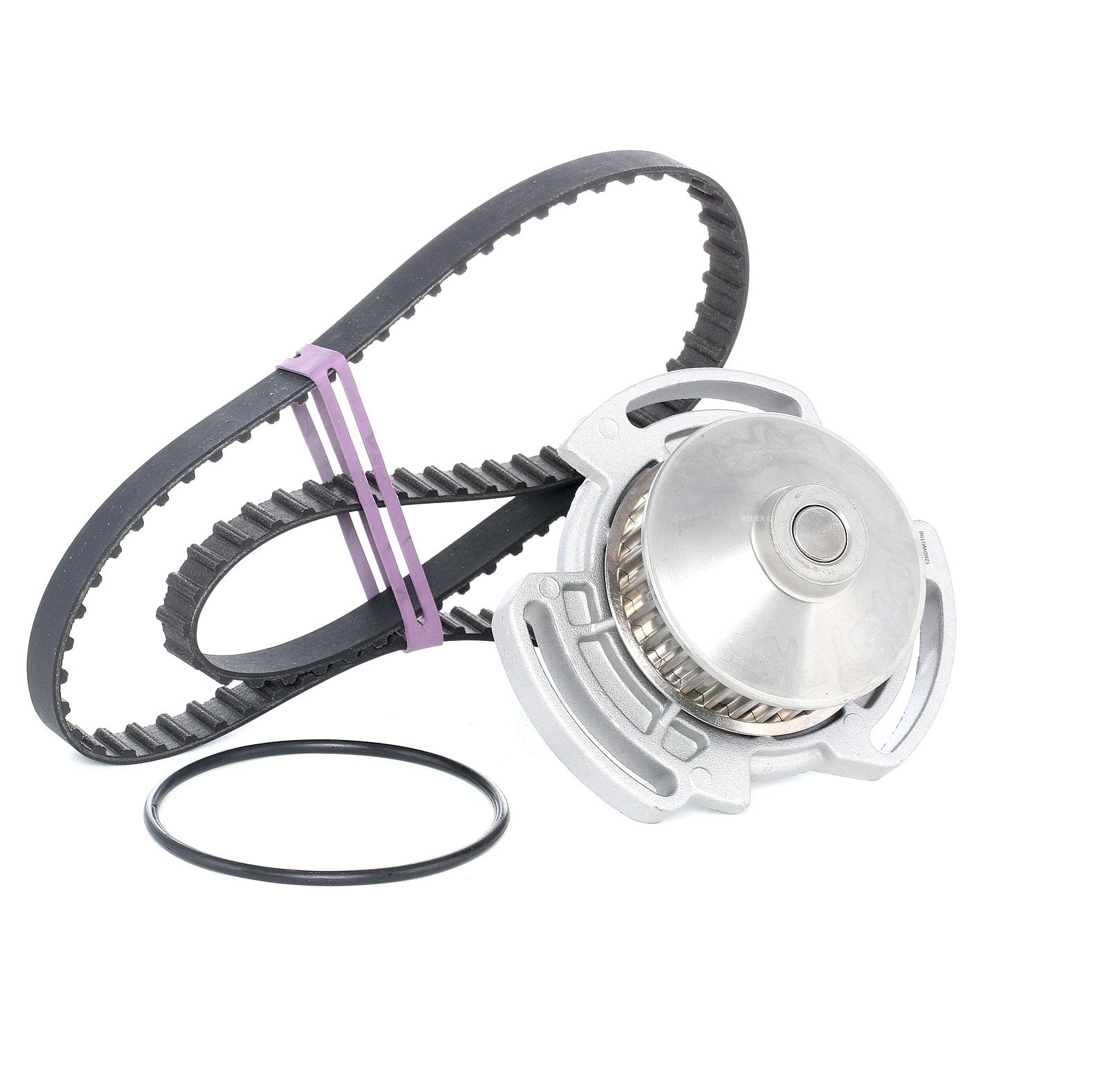 RIDEX 3096W0162 Water pump and timing belt kit with water pump, Number of Teeth: 108