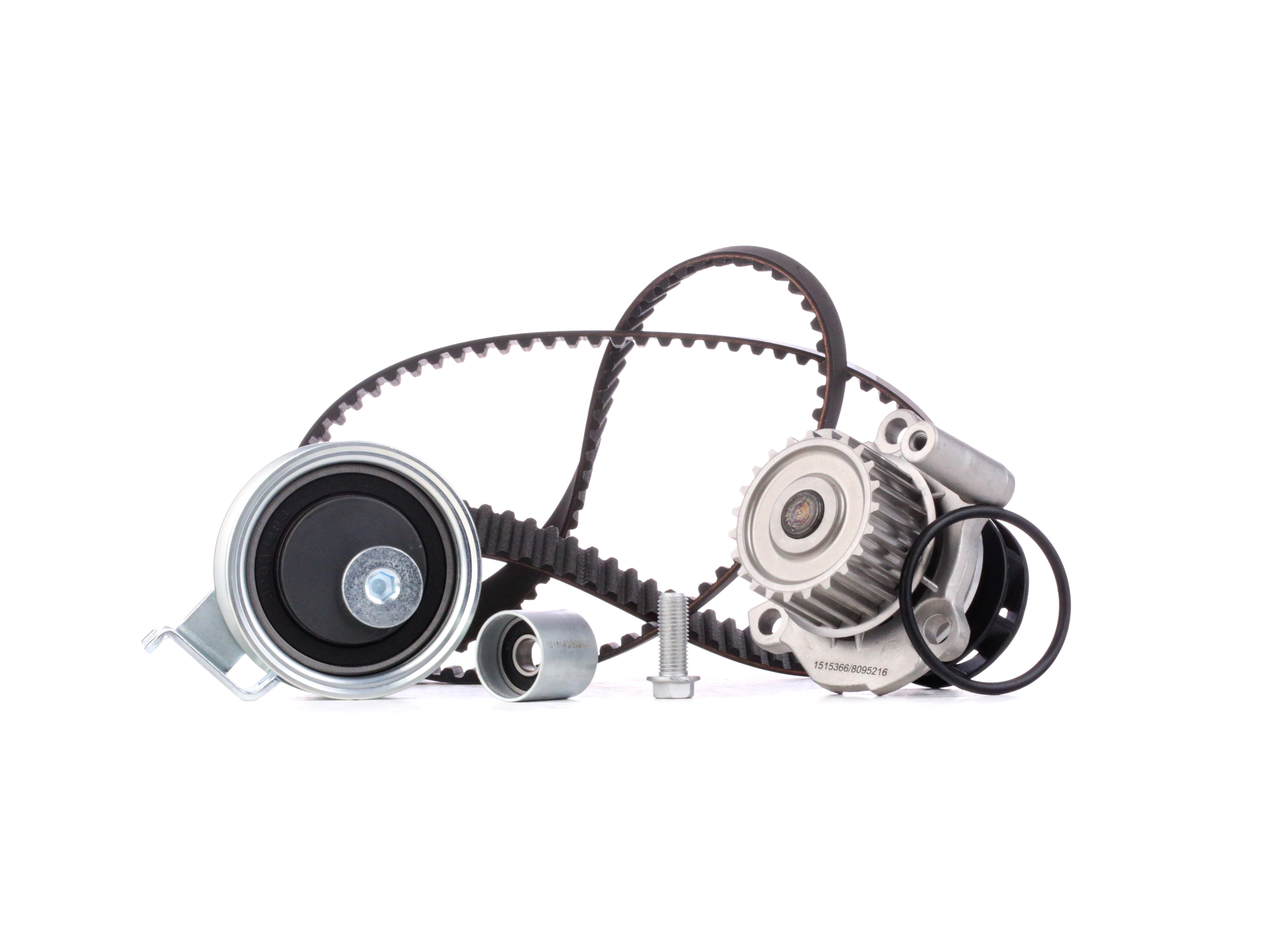 RIDEX 3096W0170 Water pump and timing belt kit with water pump, without tensioner element, Number of Teeth: 150 L: 1200 mm, Width: 23 mm