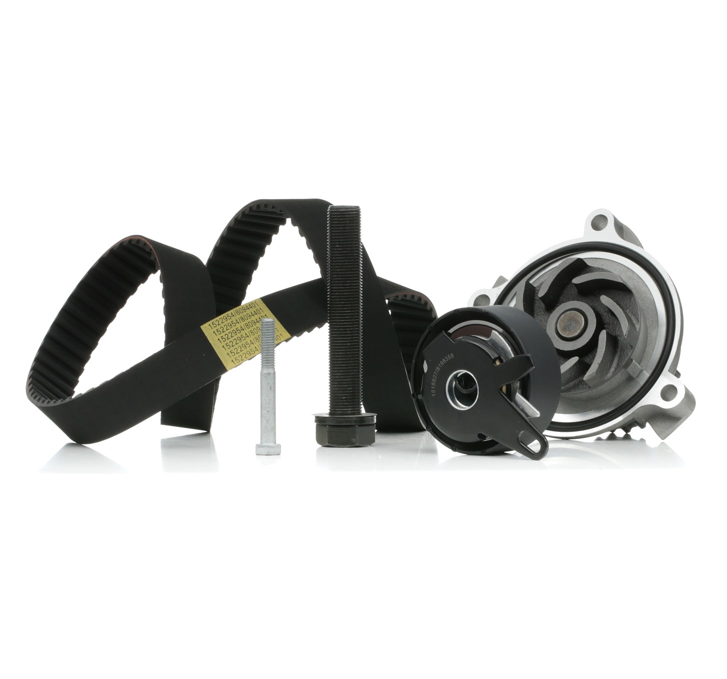 RIDEX 3096W0195 Water pump and timing belt kit with water pump, Number of Teeth: 122, Width: 26,5 mm