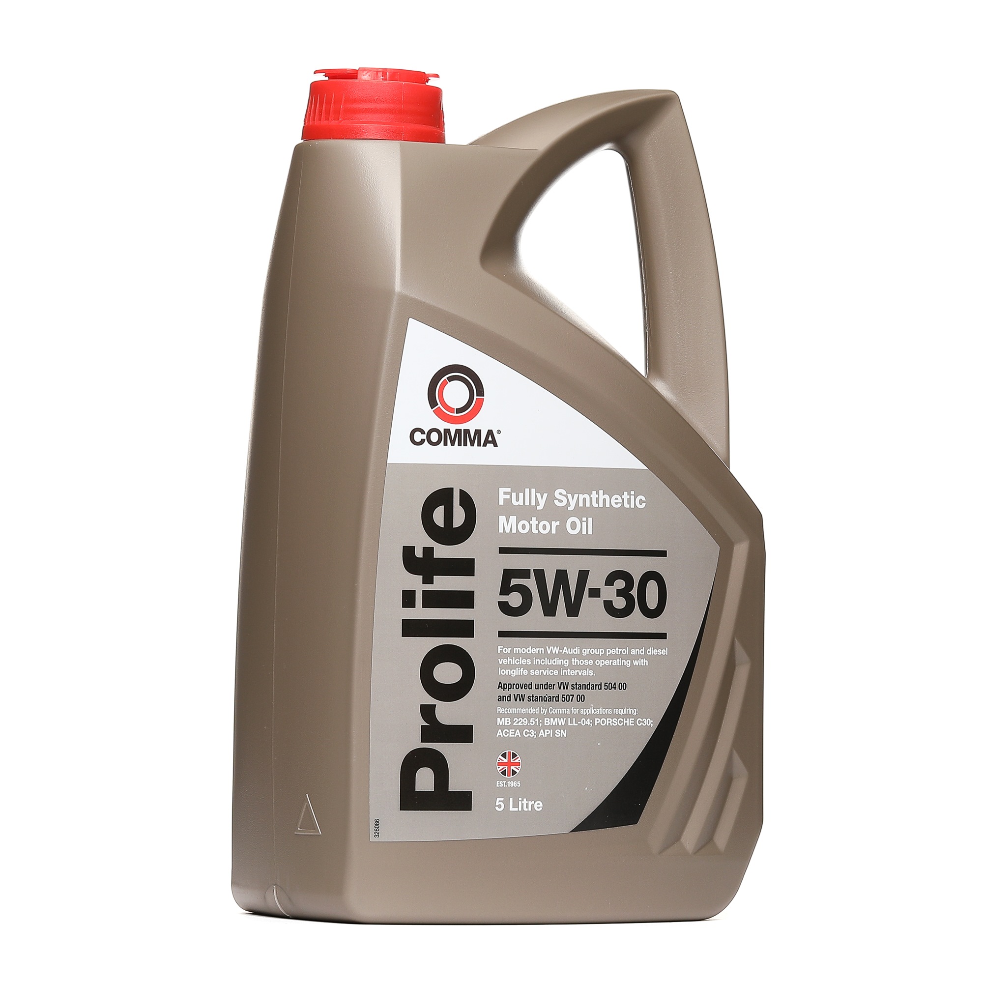 Buy Engine oil COMMA petrol PRO5L Prolife 5W-30, 5l, Synthetic Oil