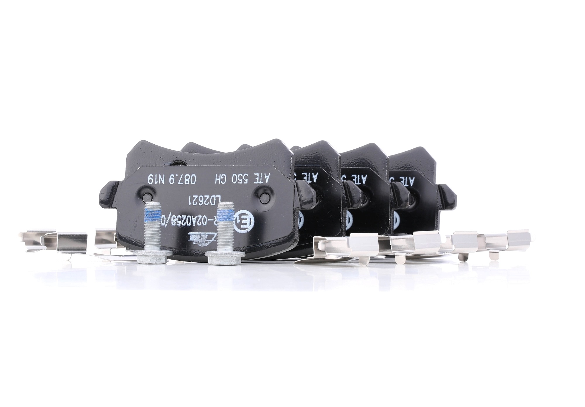 LD2621 ATE Ceramic not prepared for wear indicator, excl. wear warning contact, with brake caliper screws, with accessories Height: 56,4mm, Width: 105,2mm, Thickness: 16,9mm Brake pads 13.0470-2621.2 buy
