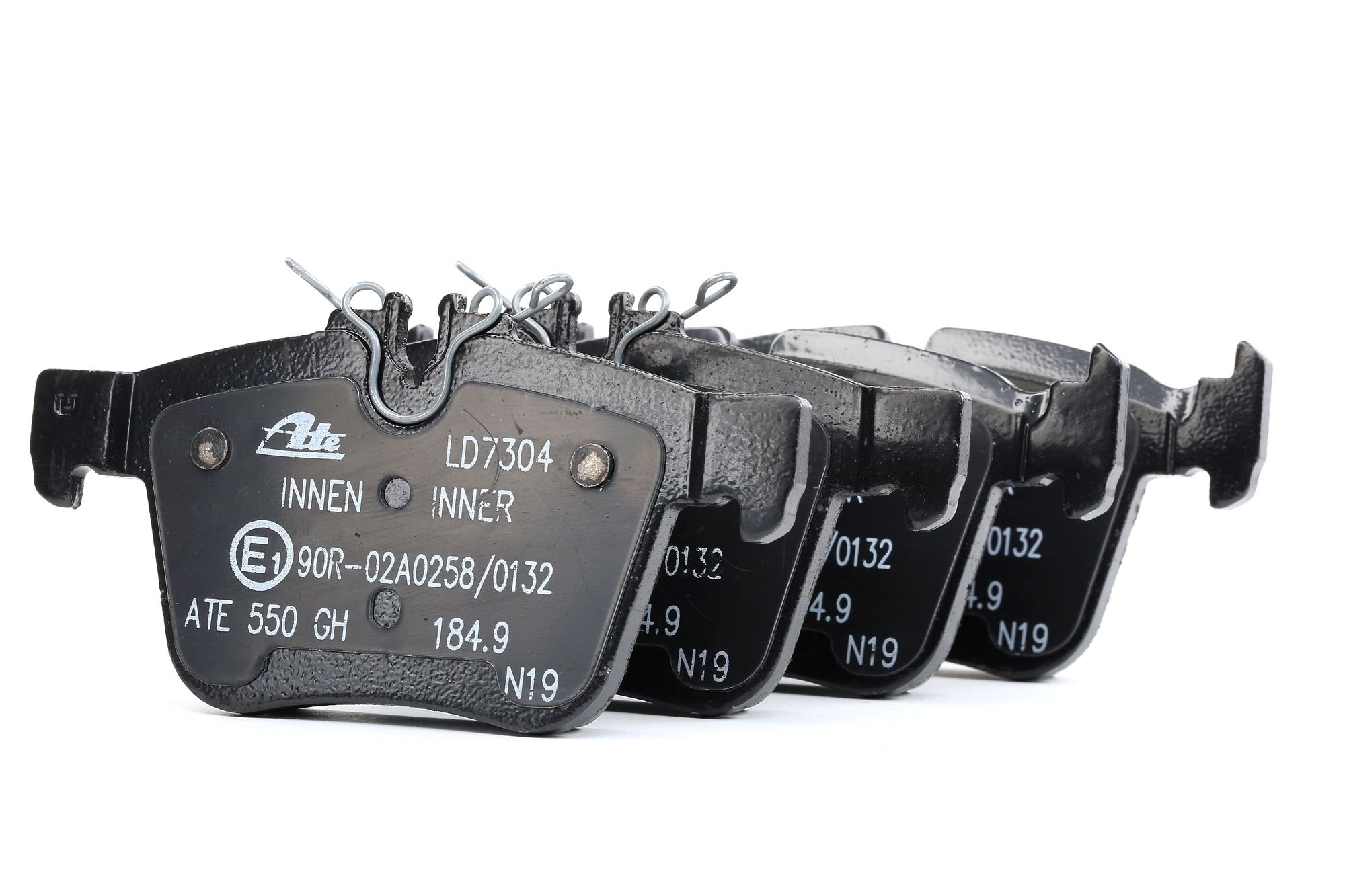 ATE Ceramic 13.0470-7304.2 Brake pad set prepared for wear indicator, excl. wear warning contact