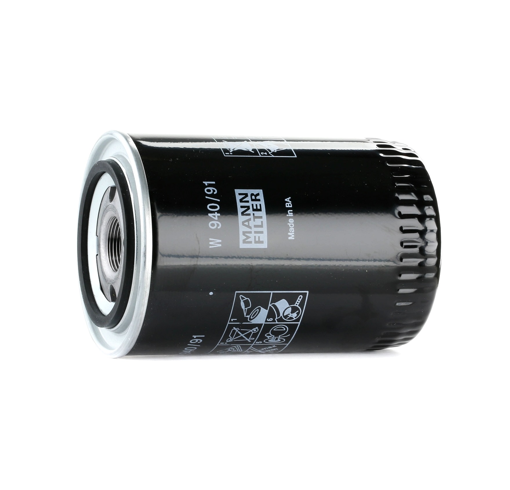 MANN-FILTER M 24 X 1.5 - 6H, with one anti-return valve, Spin-on Filter Ø: 93mm, Height: 144mm Oil filters W 940/91 buy